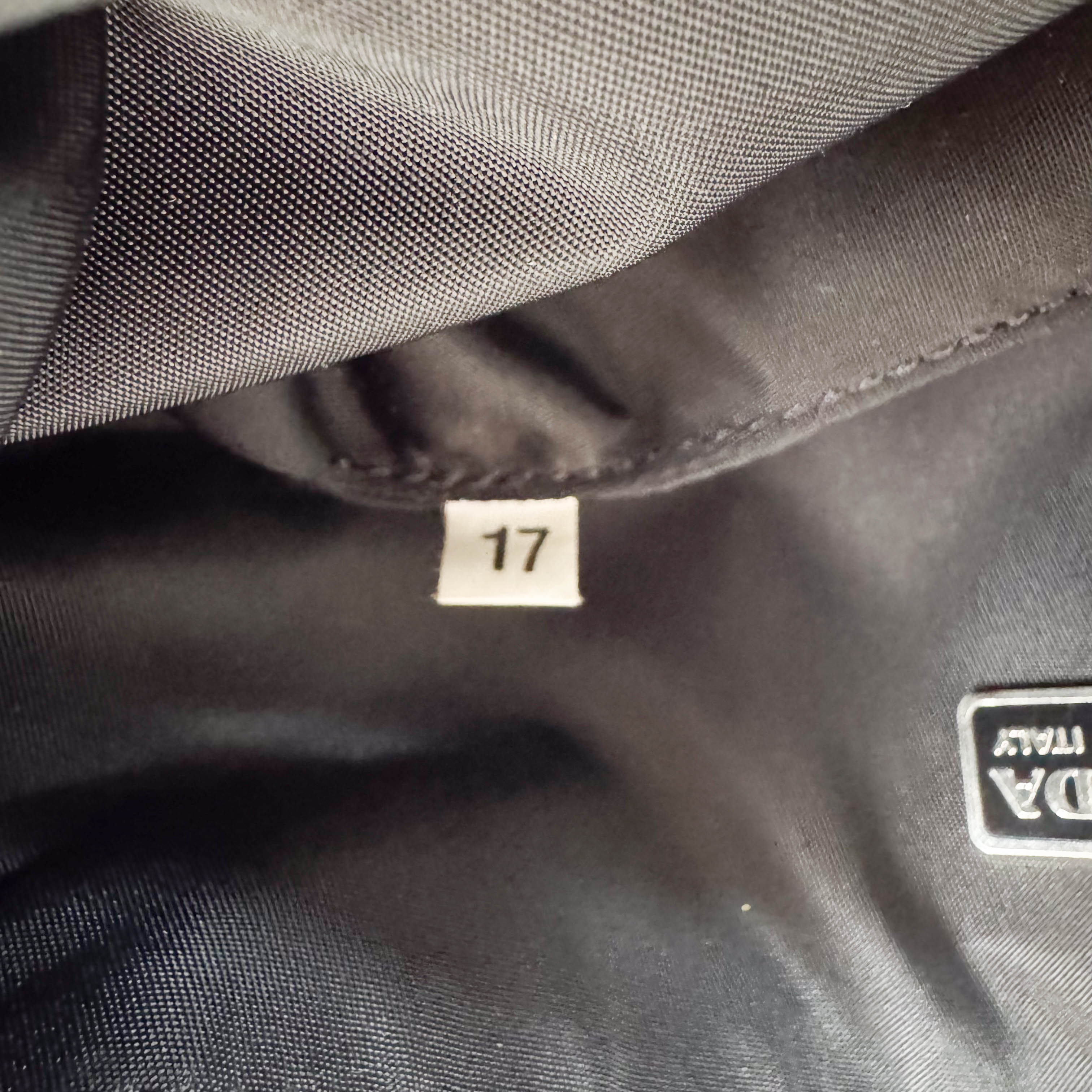 Tessuto Black Nylon Accesorie Pouch Bag