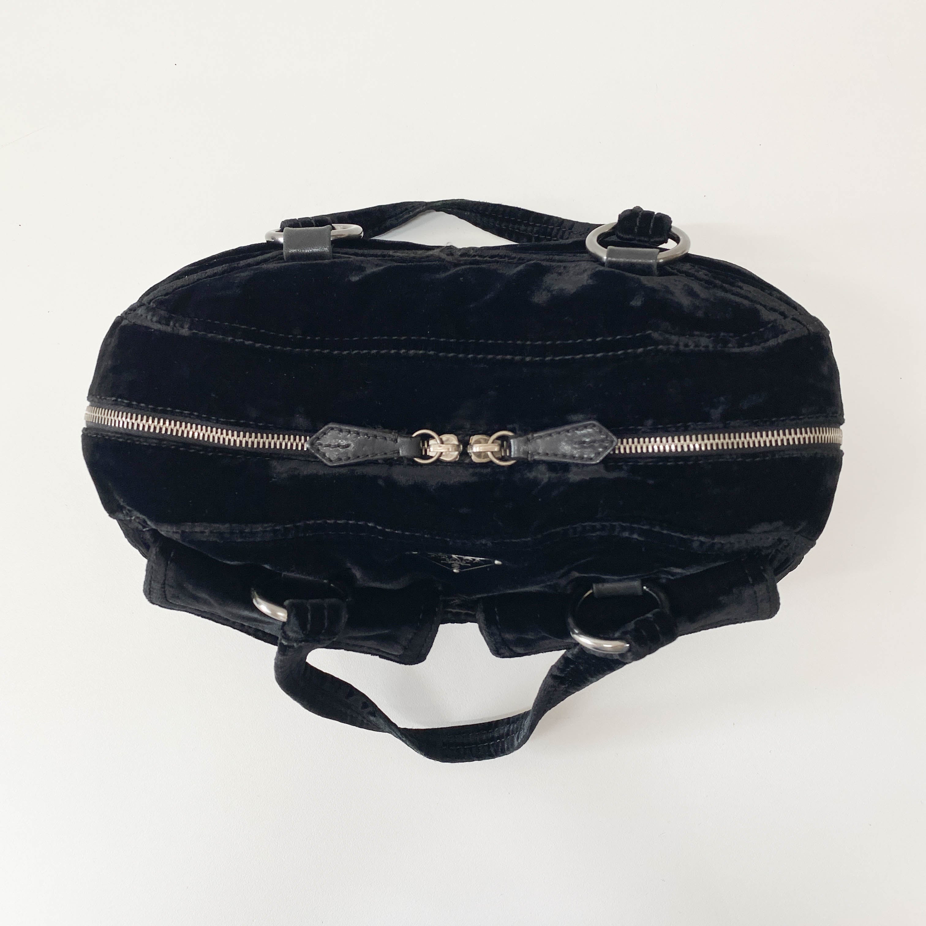 Black Velvet Bowling Bag