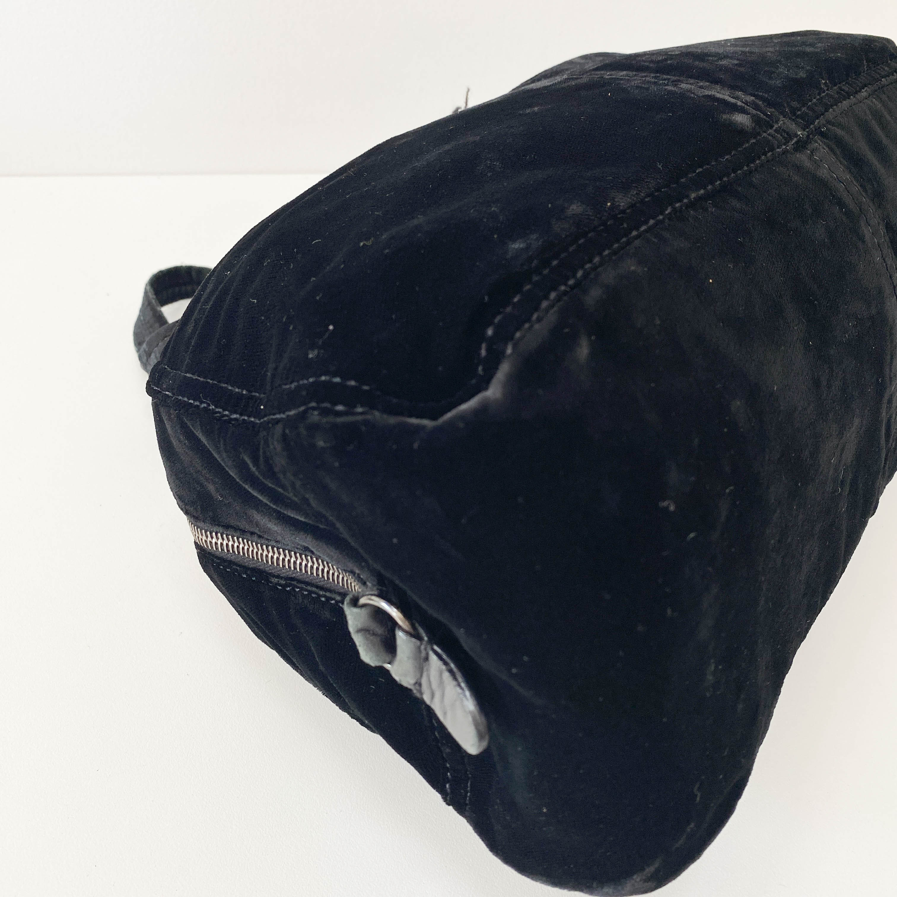 Black Velvet Bowling Bag