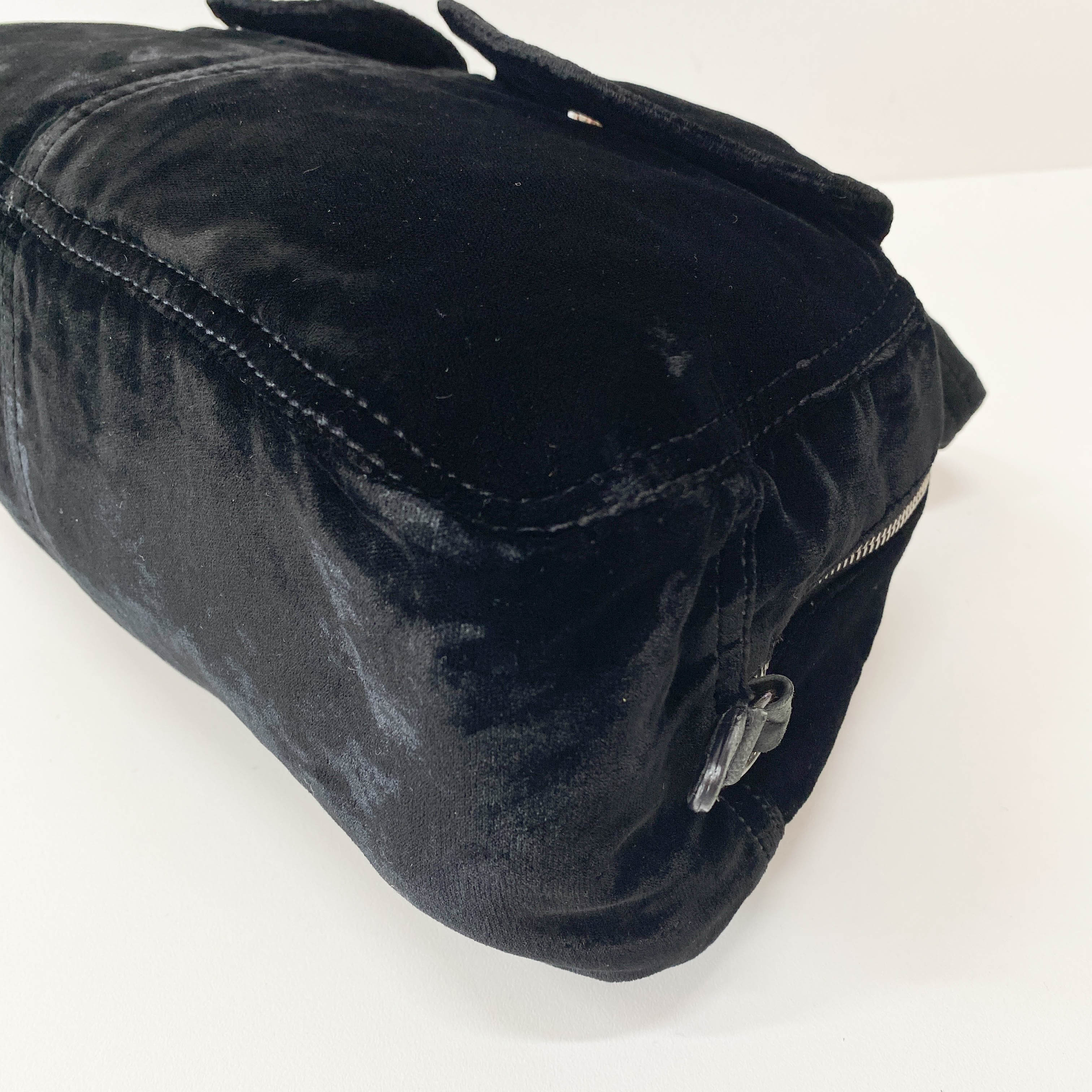 Black Velvet Bowling Bag
