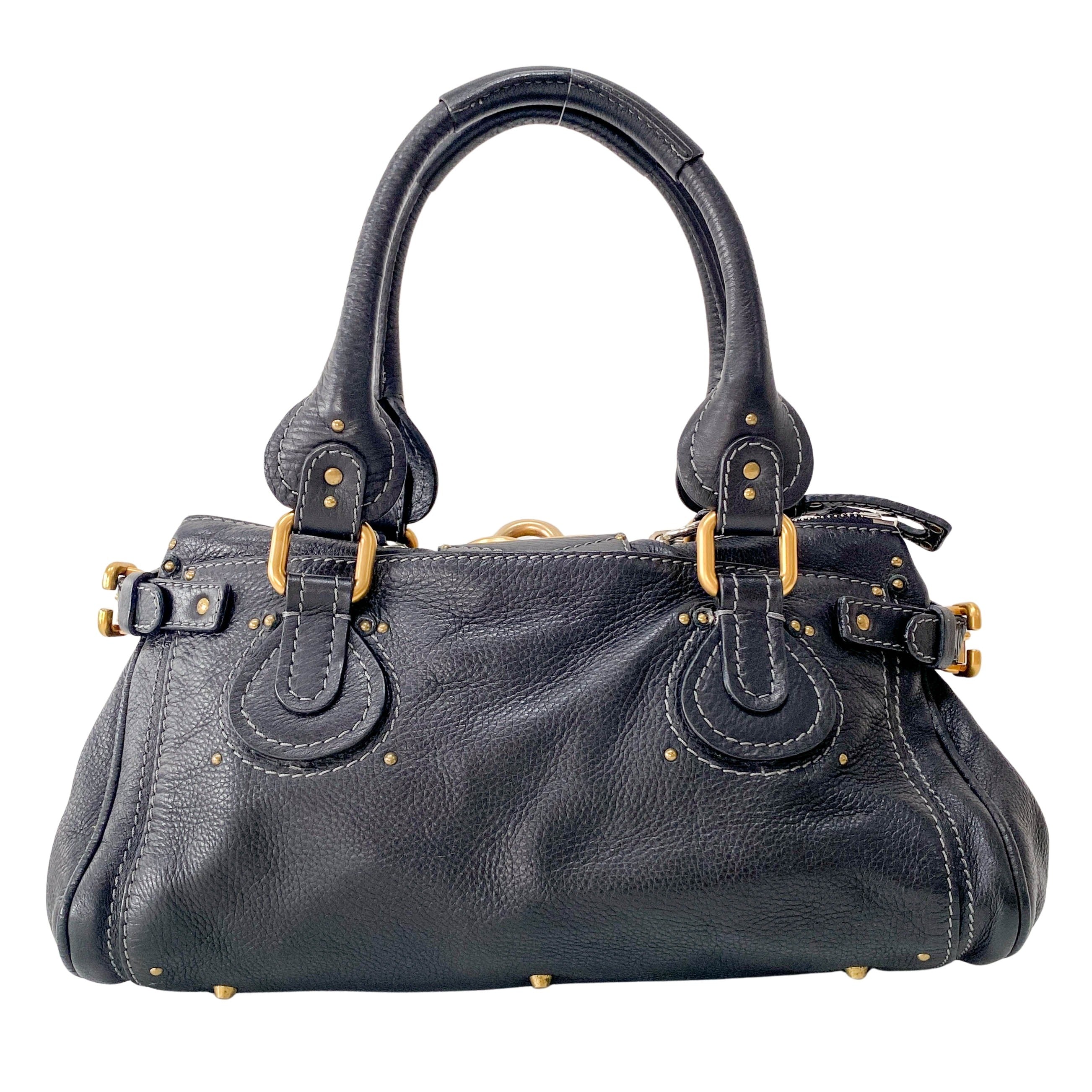 Paddington Leather Hand bag Black