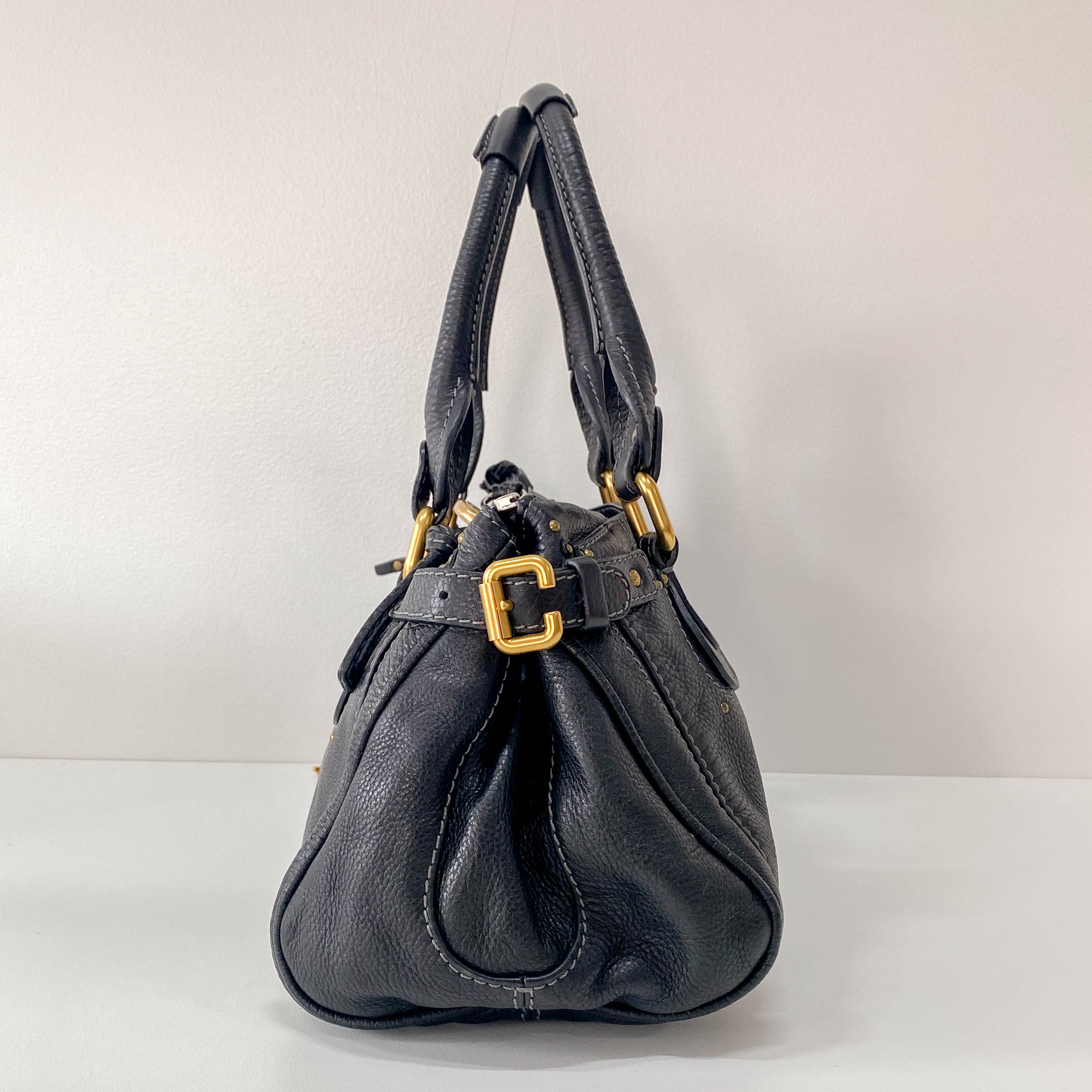 Paddington Leather Hand bag Black