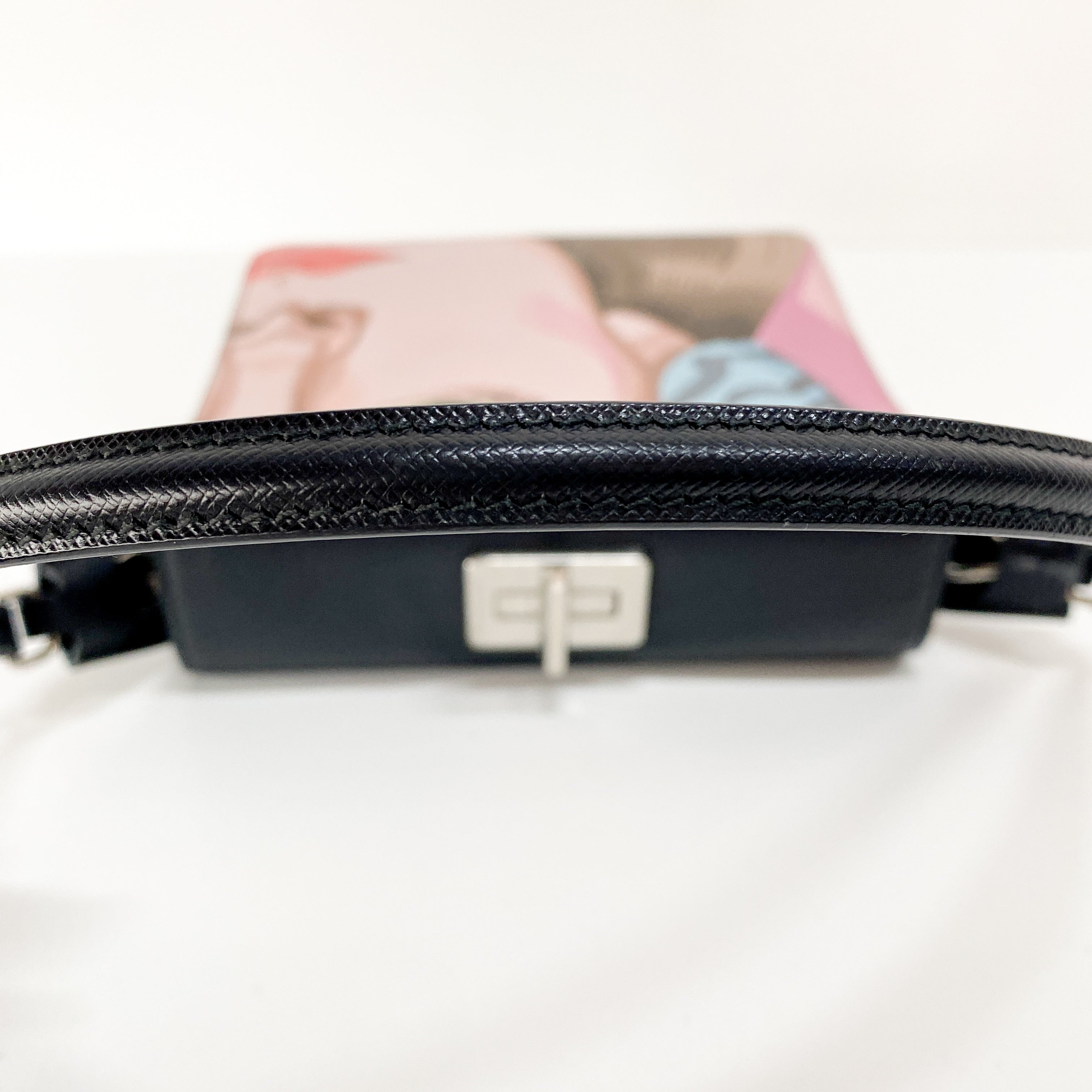 Saffiano Leather Illustration Bag