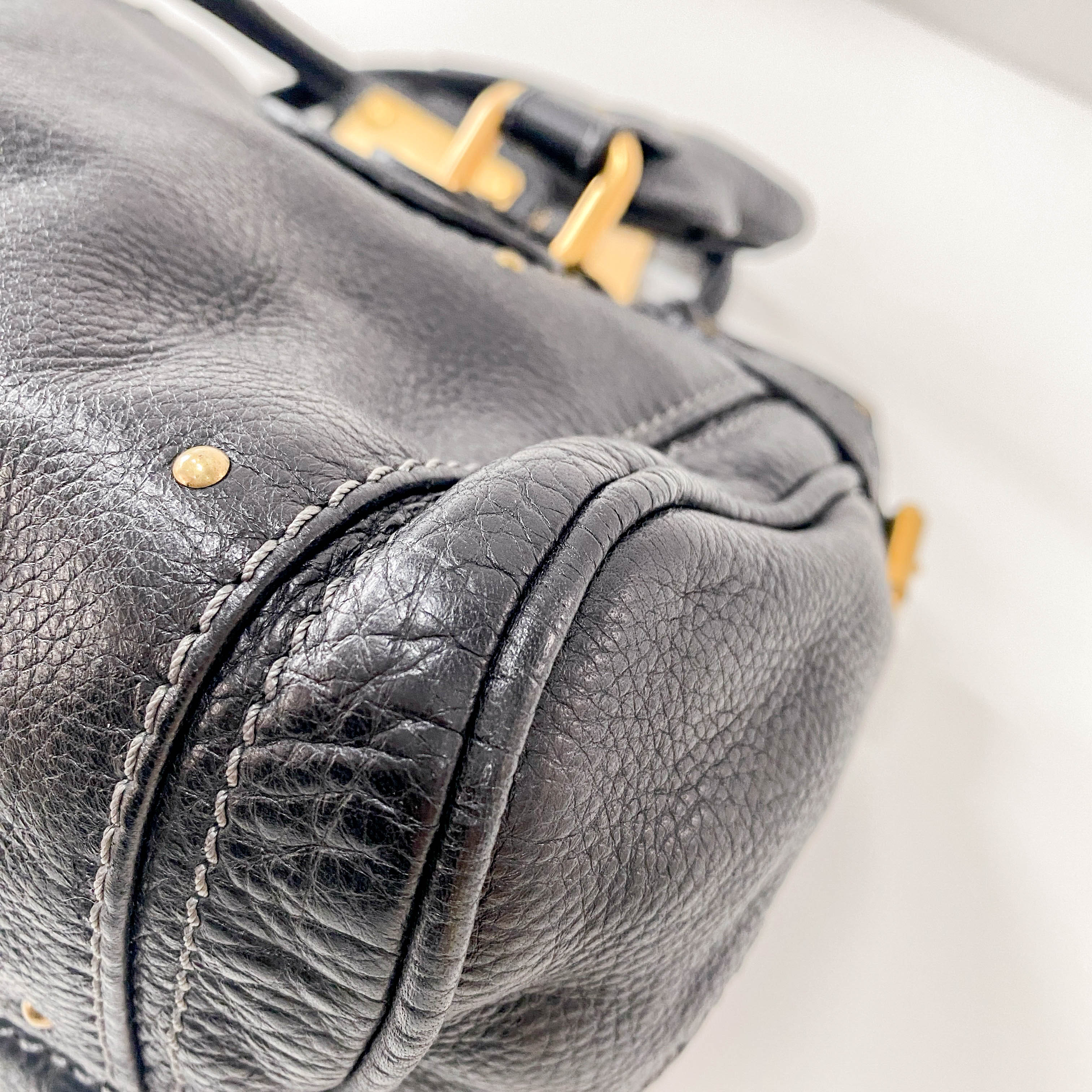 Paddington Leather Hand bag Black