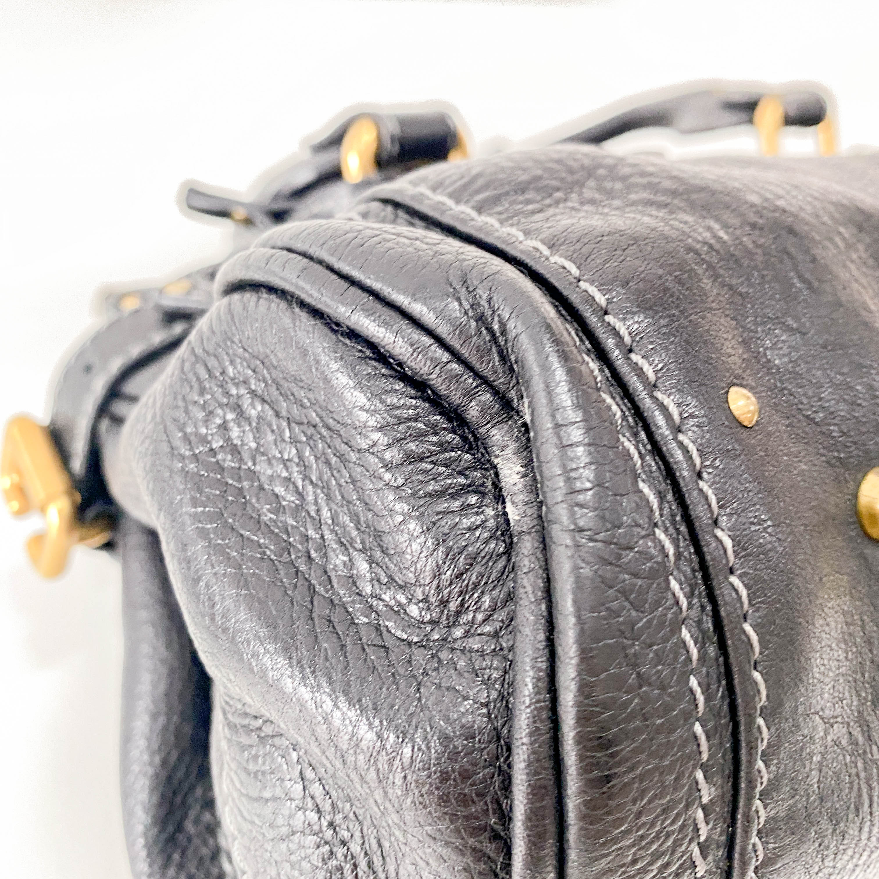 Paddington Leather Hand bag Black