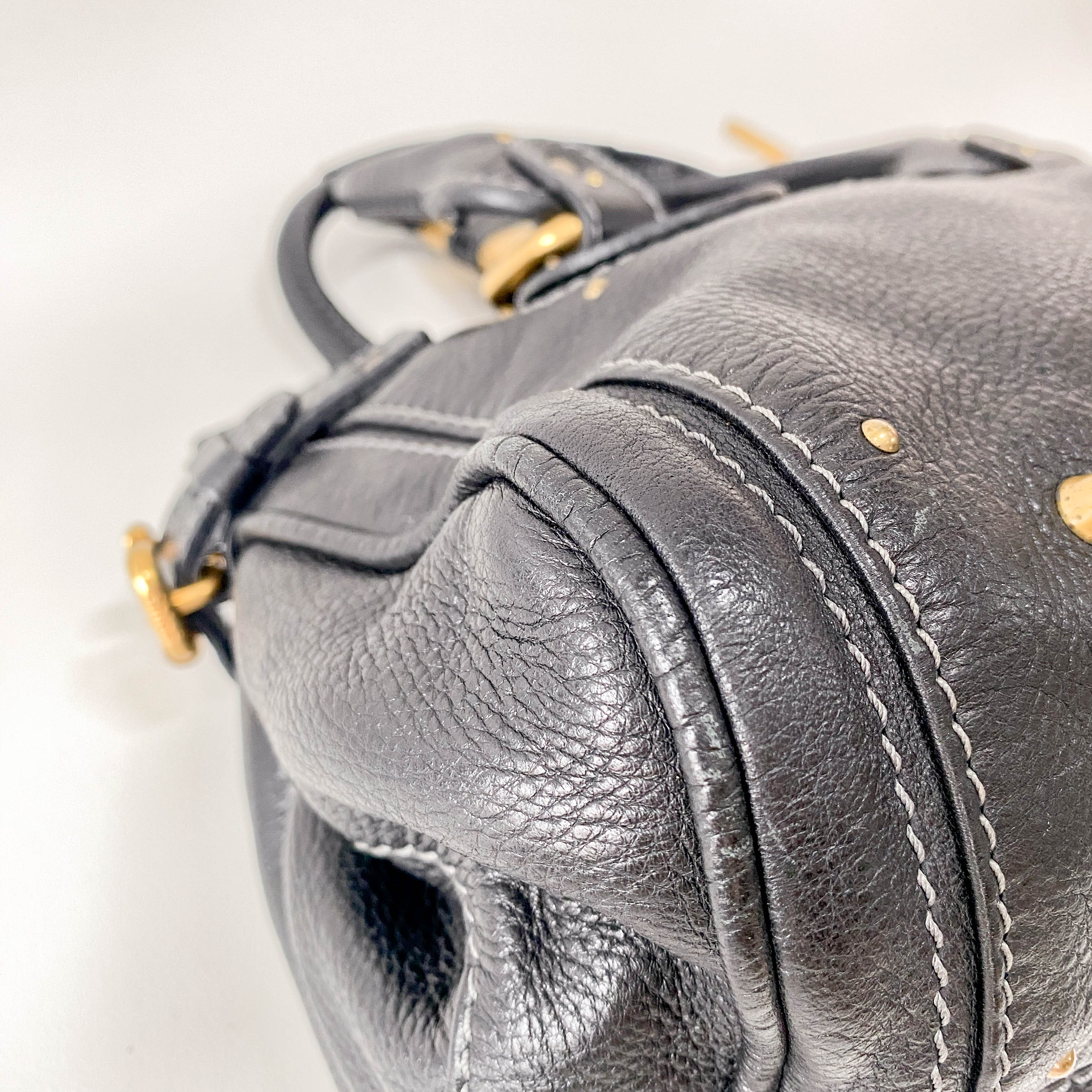 Paddington Leather Hand bag Black