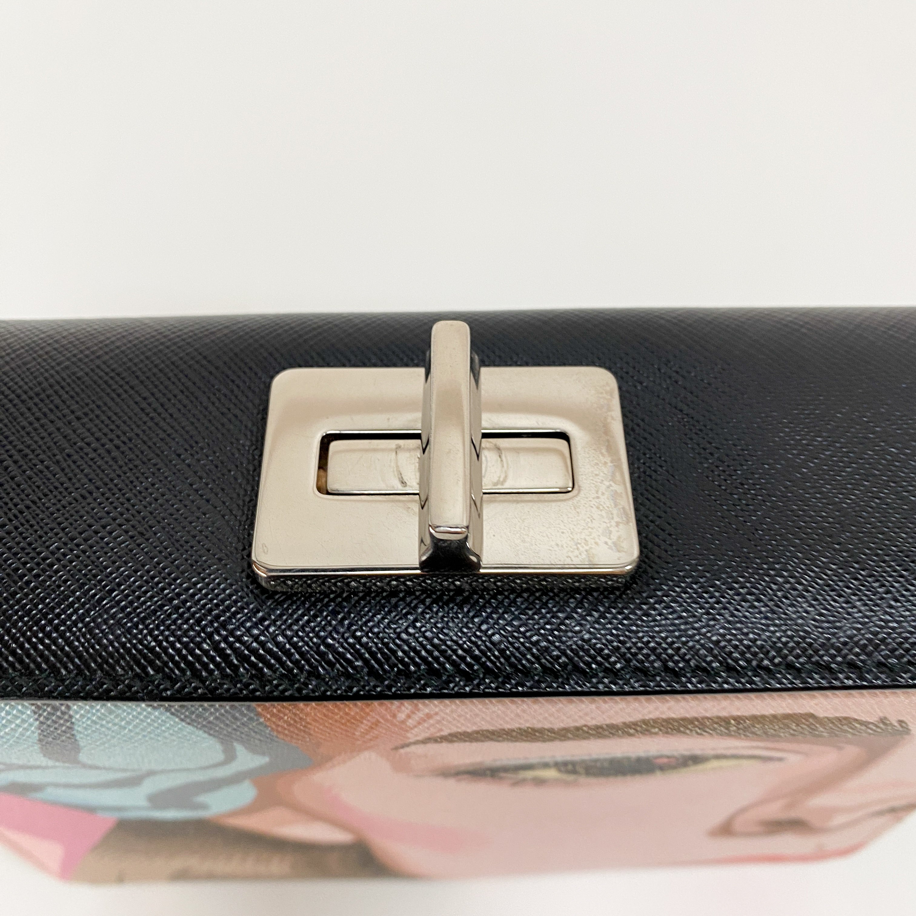 Saffiano Leather Illustration Bag