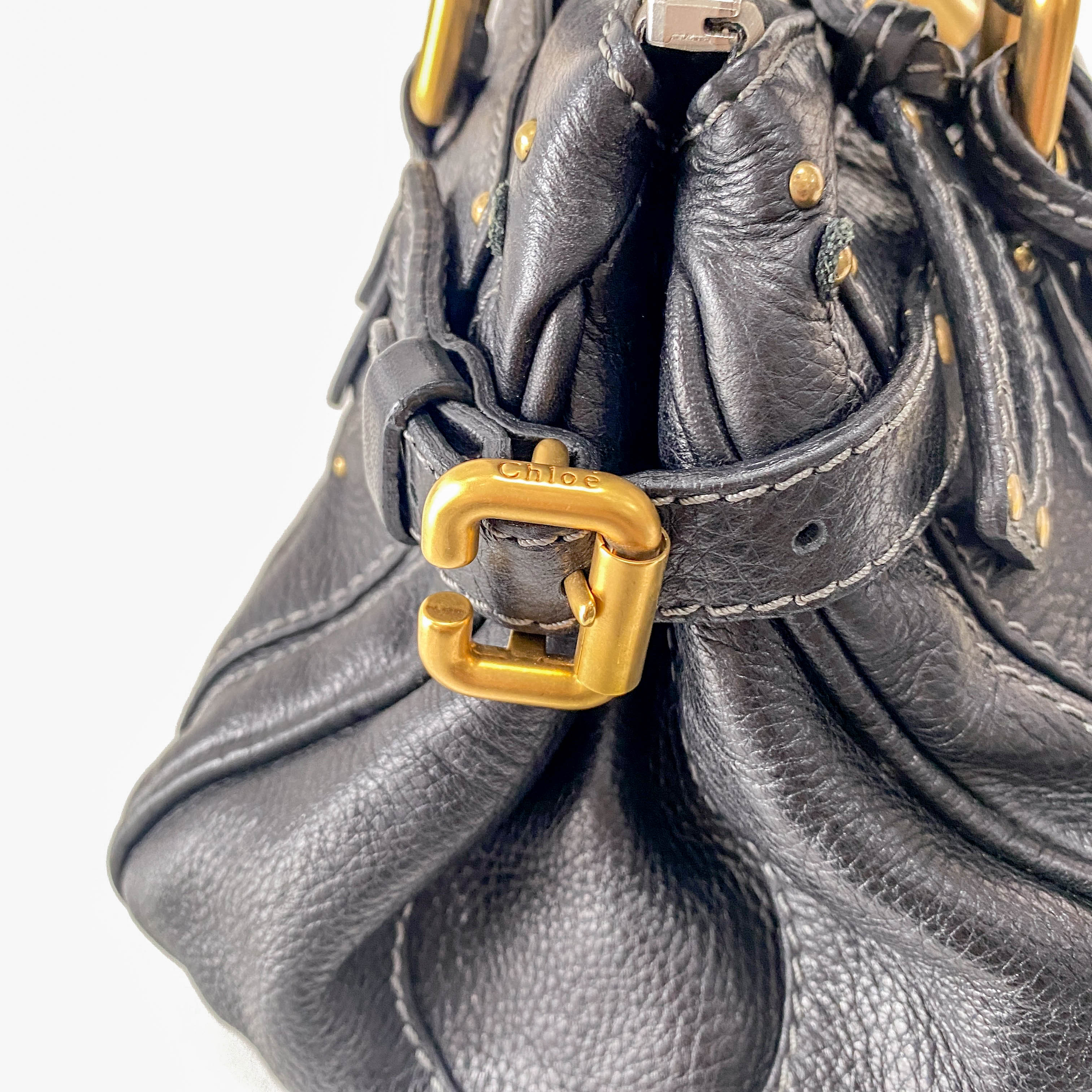 Paddington Leather Hand bag Black