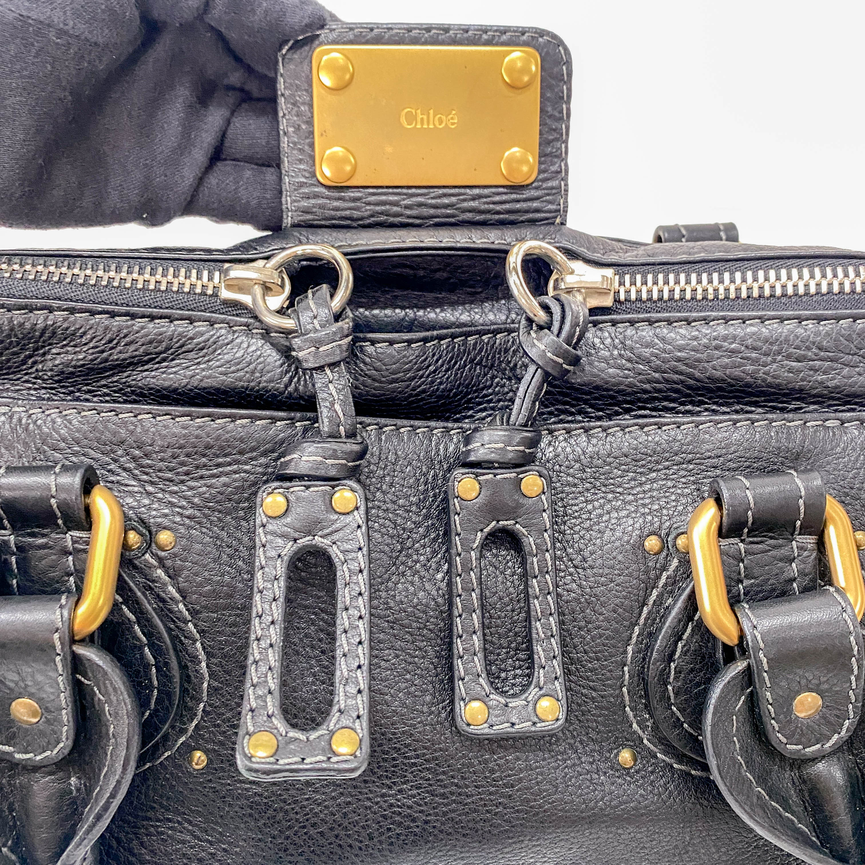 Paddington Leather Hand bag Black