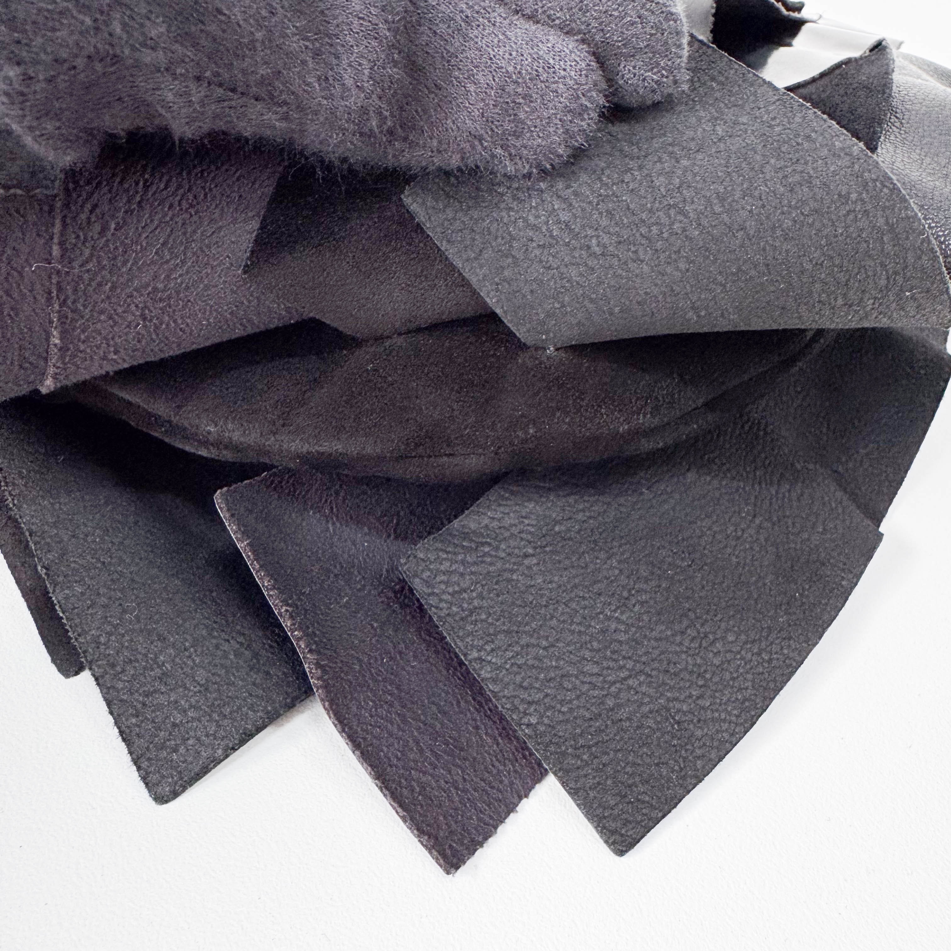 Saint-Tropez Black Leather/Patent Shoulder Bag