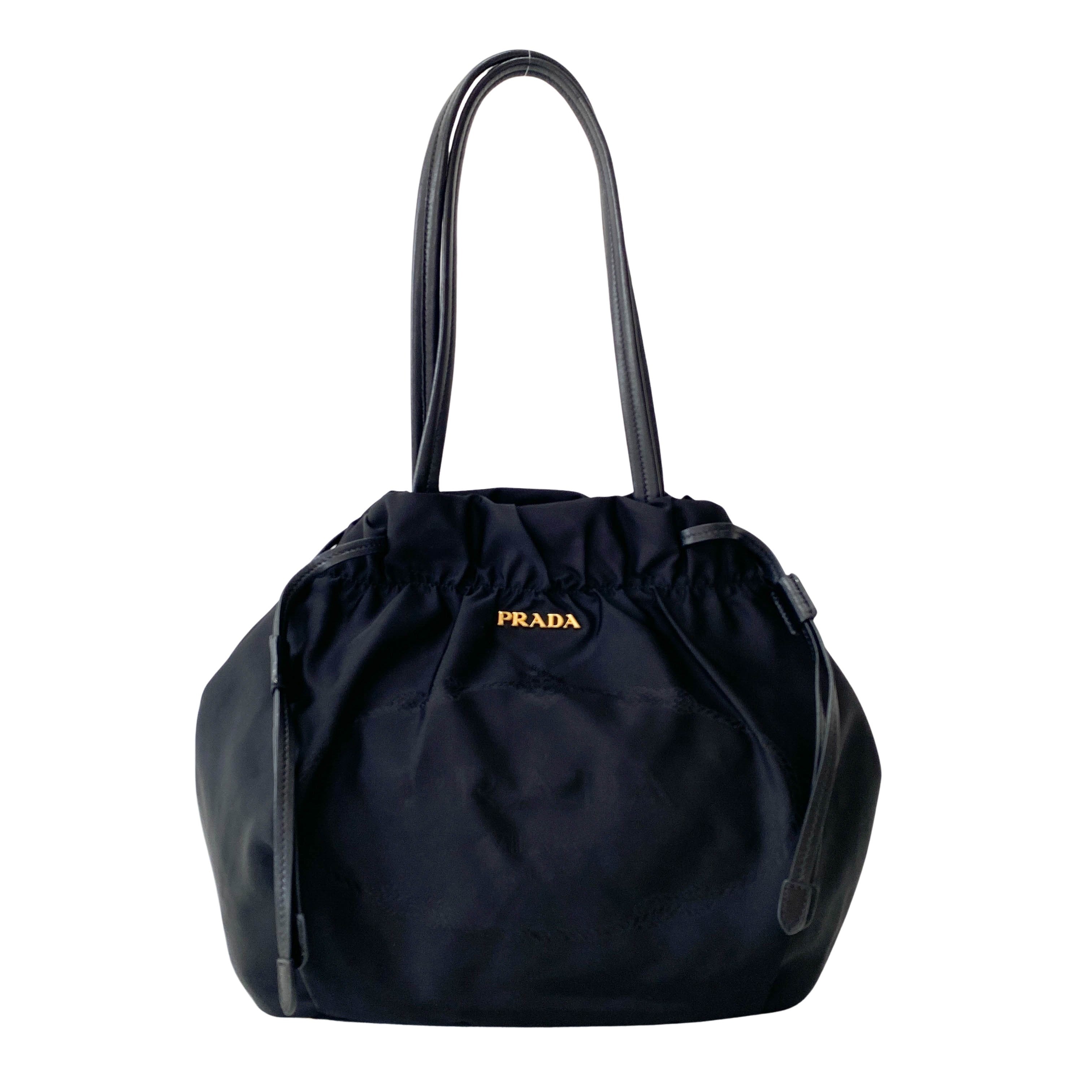 Black Nylon Shoulder Bag