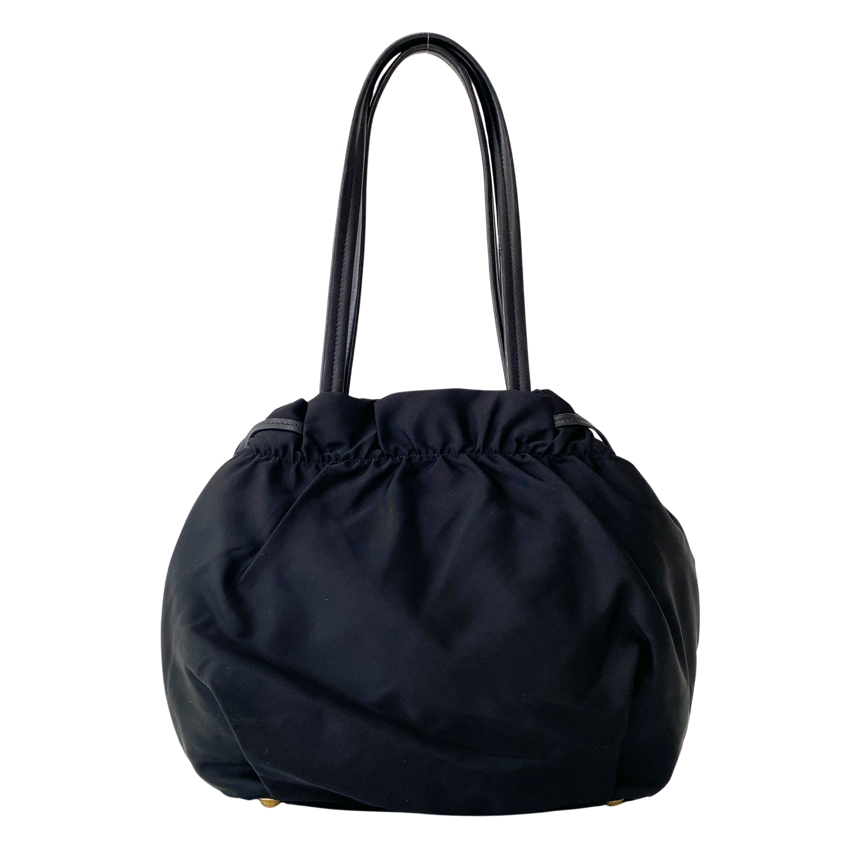 Black Nylon Shoulder Bag