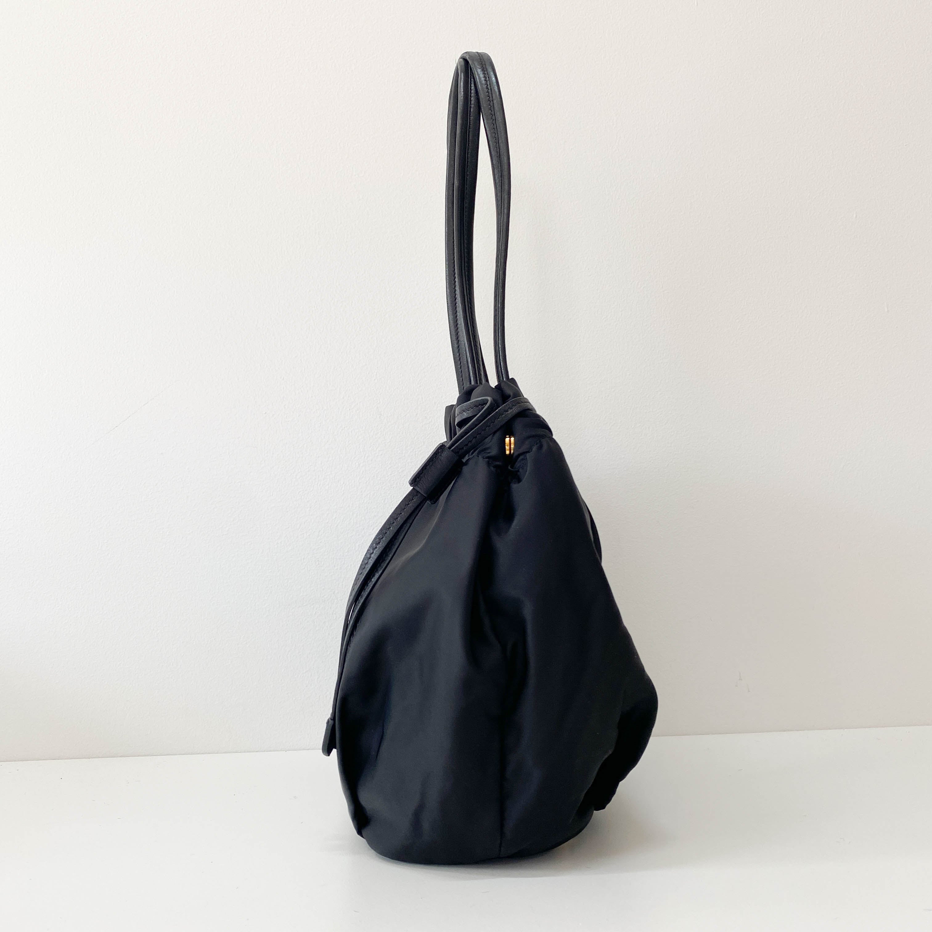 Black Nylon Shoulder Bag