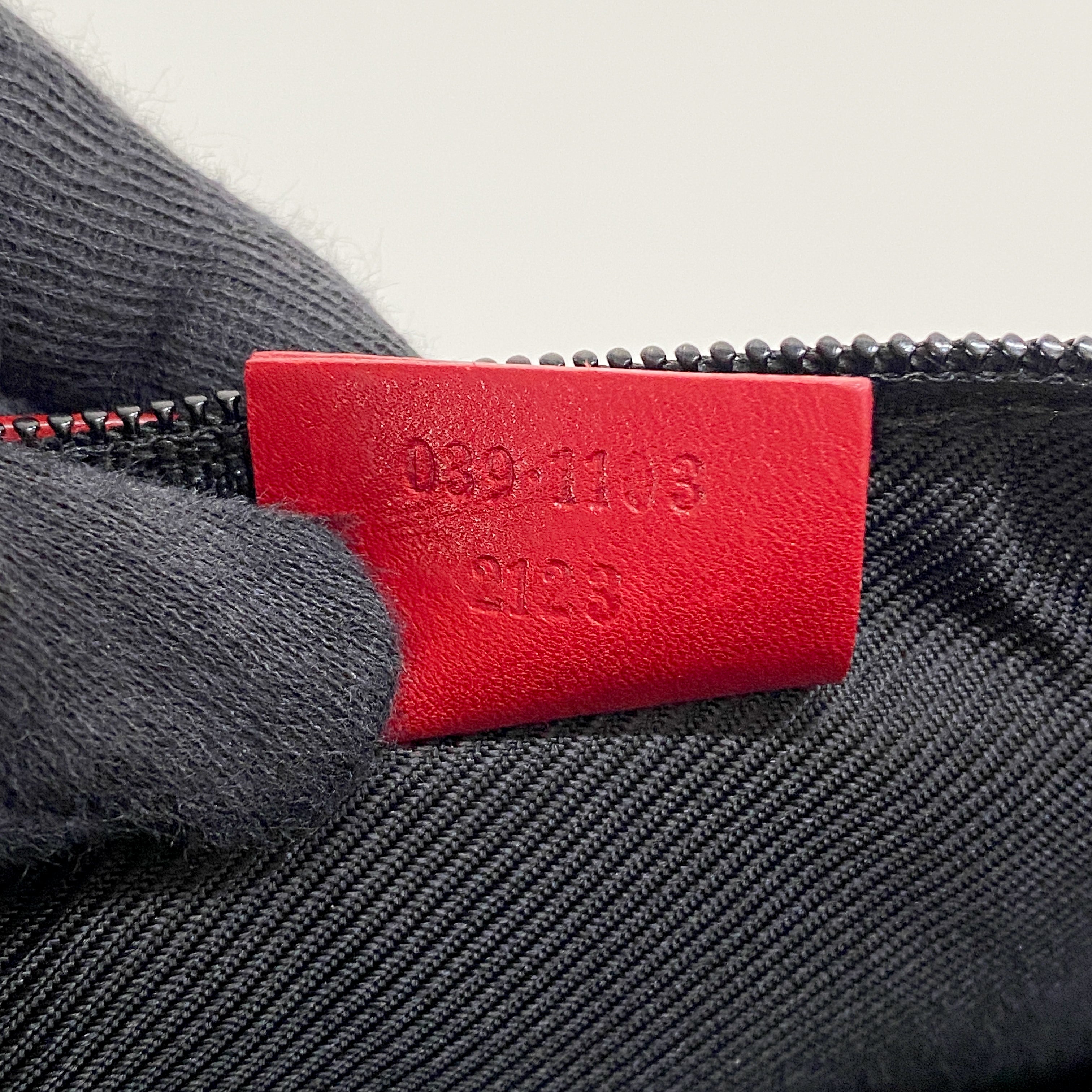 Boat Bag Red Leather GG Canvas Bag