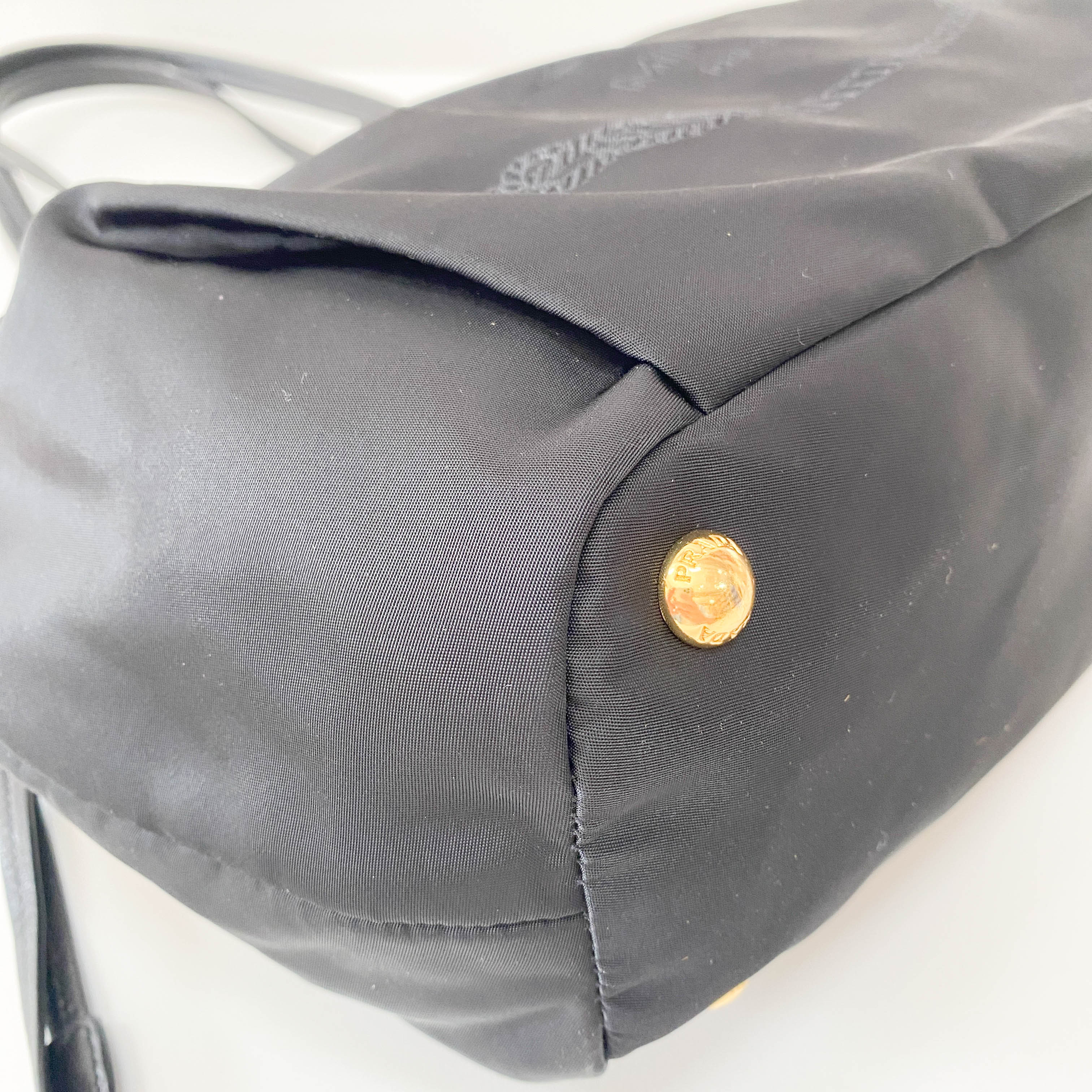 Black Nylon Shoulder Bag