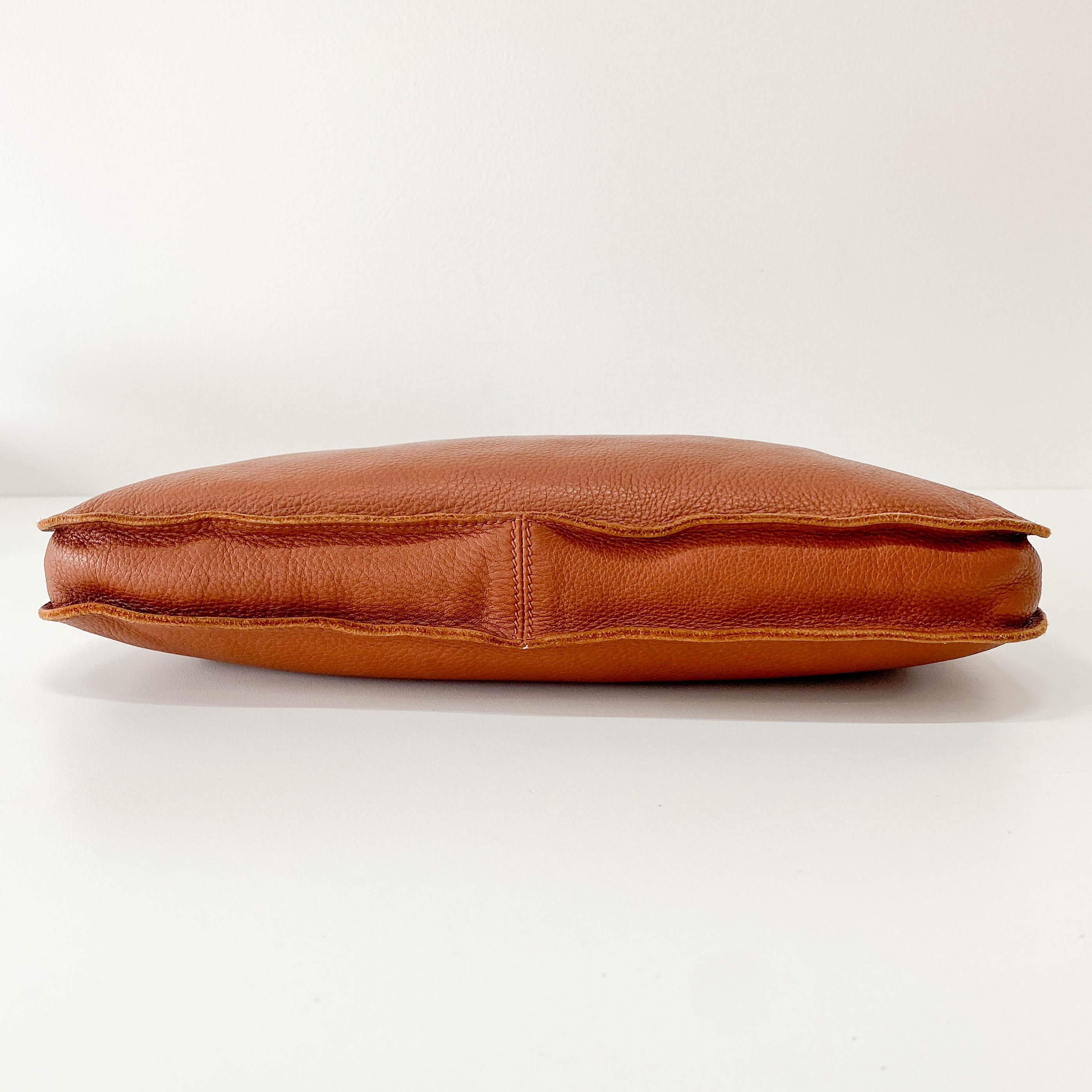 Caramel Brown Leather Shoulder Bag