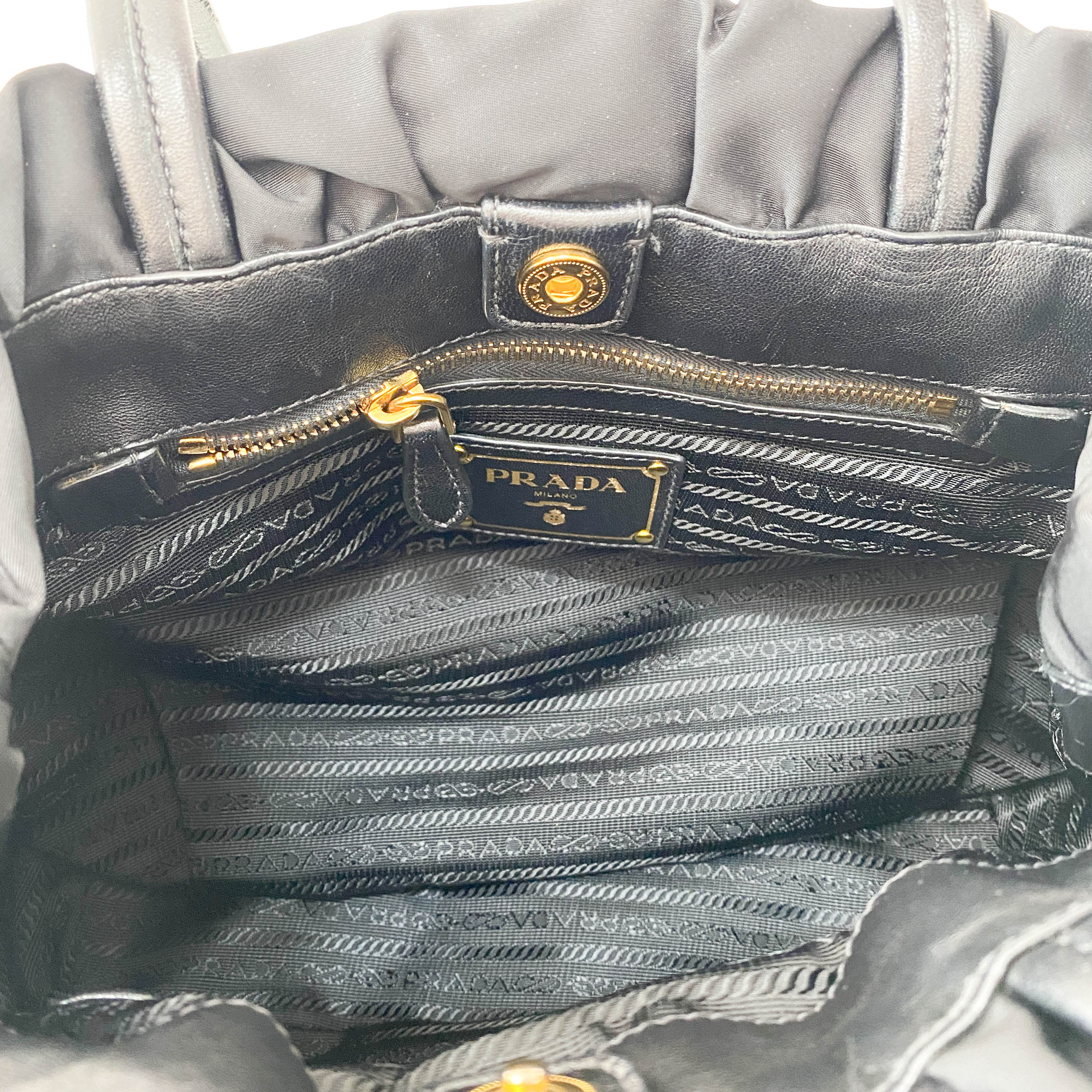 Black Nylon Shoulder Bag