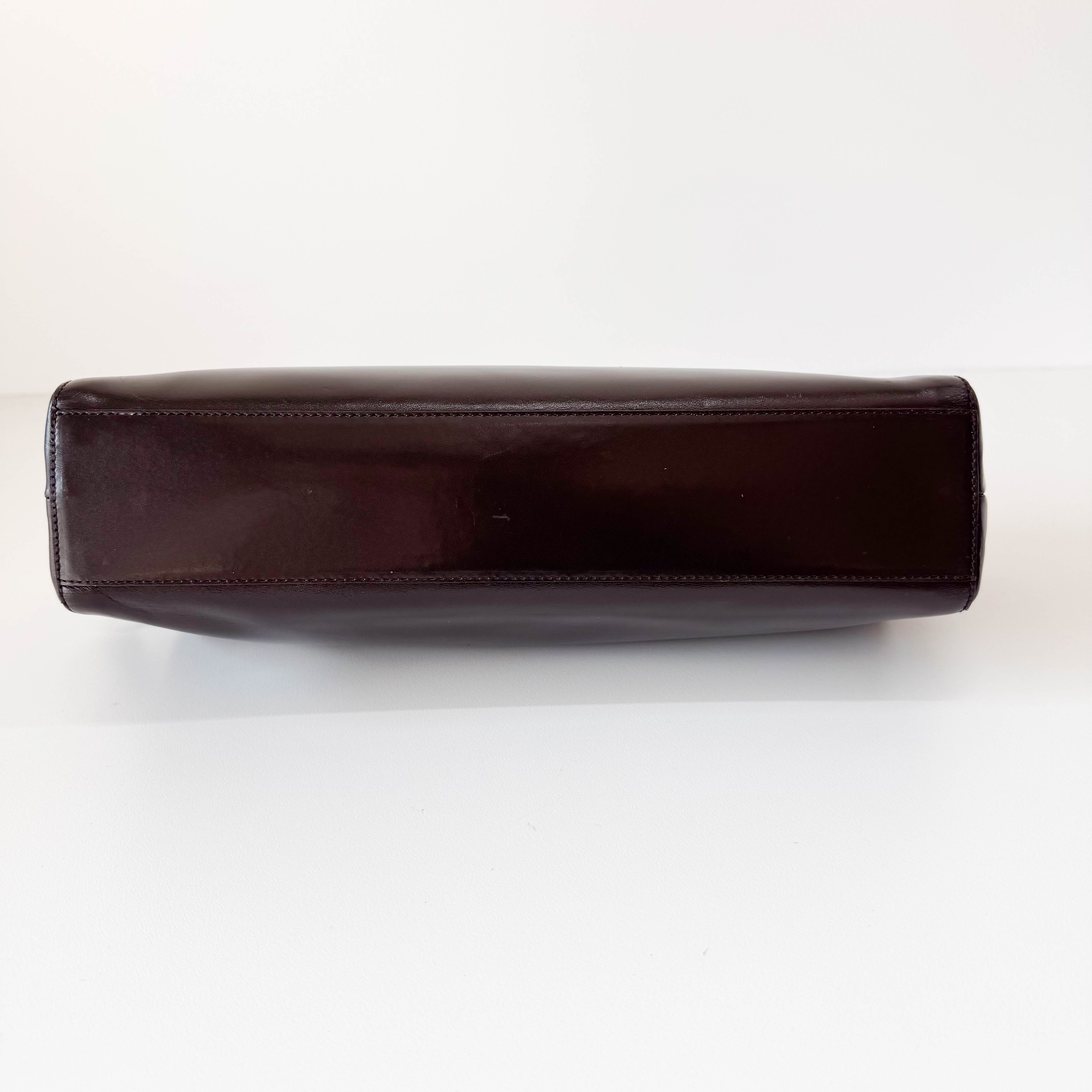 Vintage Brown Leather Shoulder Bag