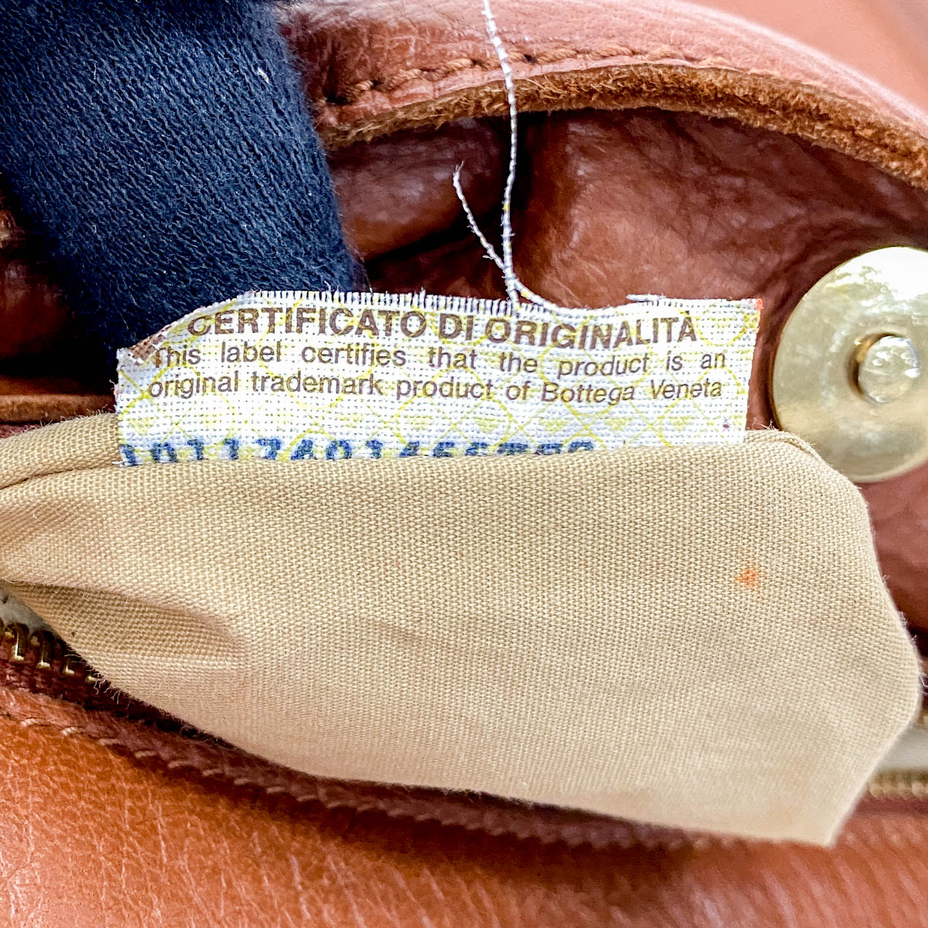 Caramel Brown Leather Shoulder Bag