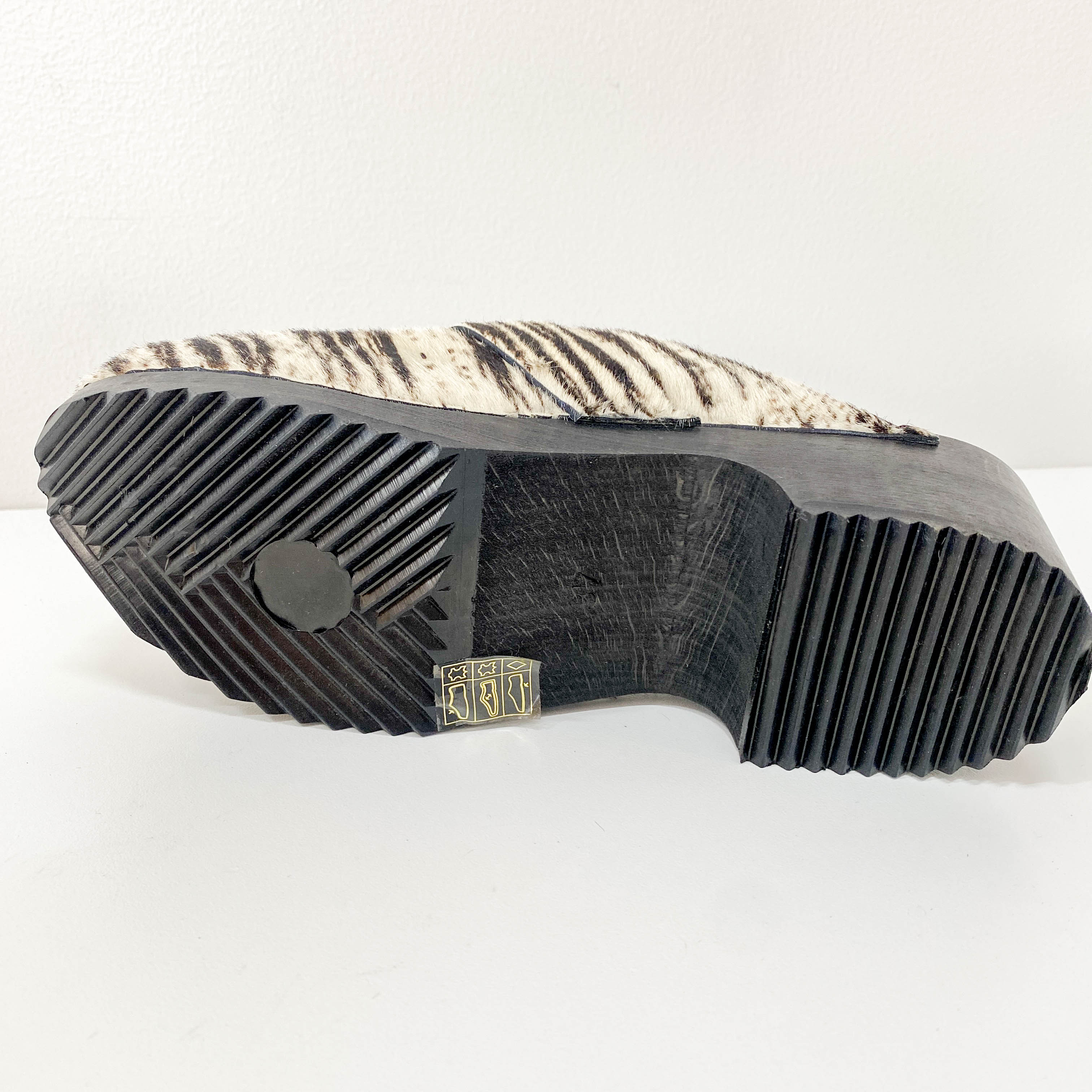 Haircalf Jungle - Animal Print Pony Hair Mule Sandals