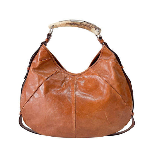 Mombasa Brown Leather Shoulder Bag