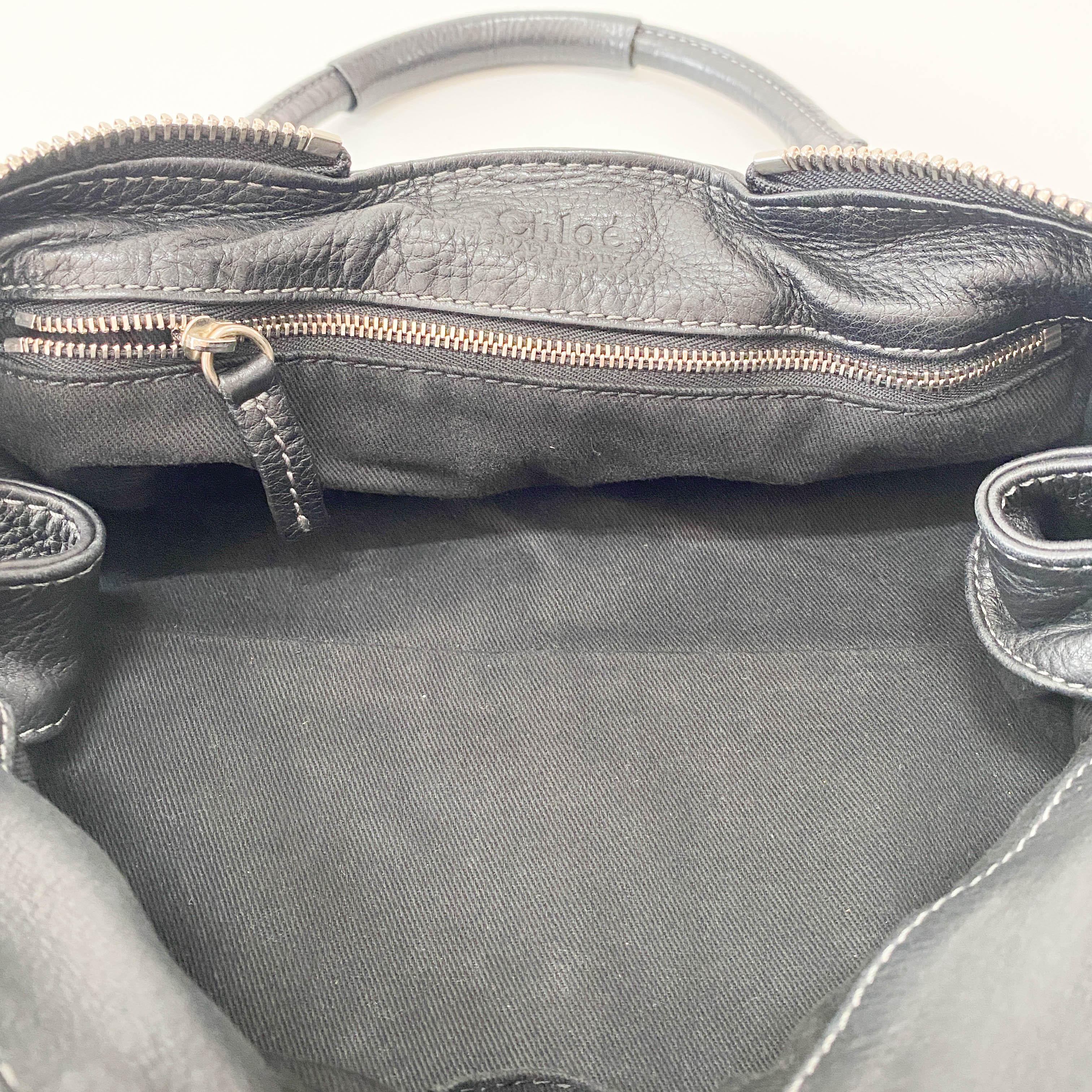 Paddington Black Leather Shoulder Bag