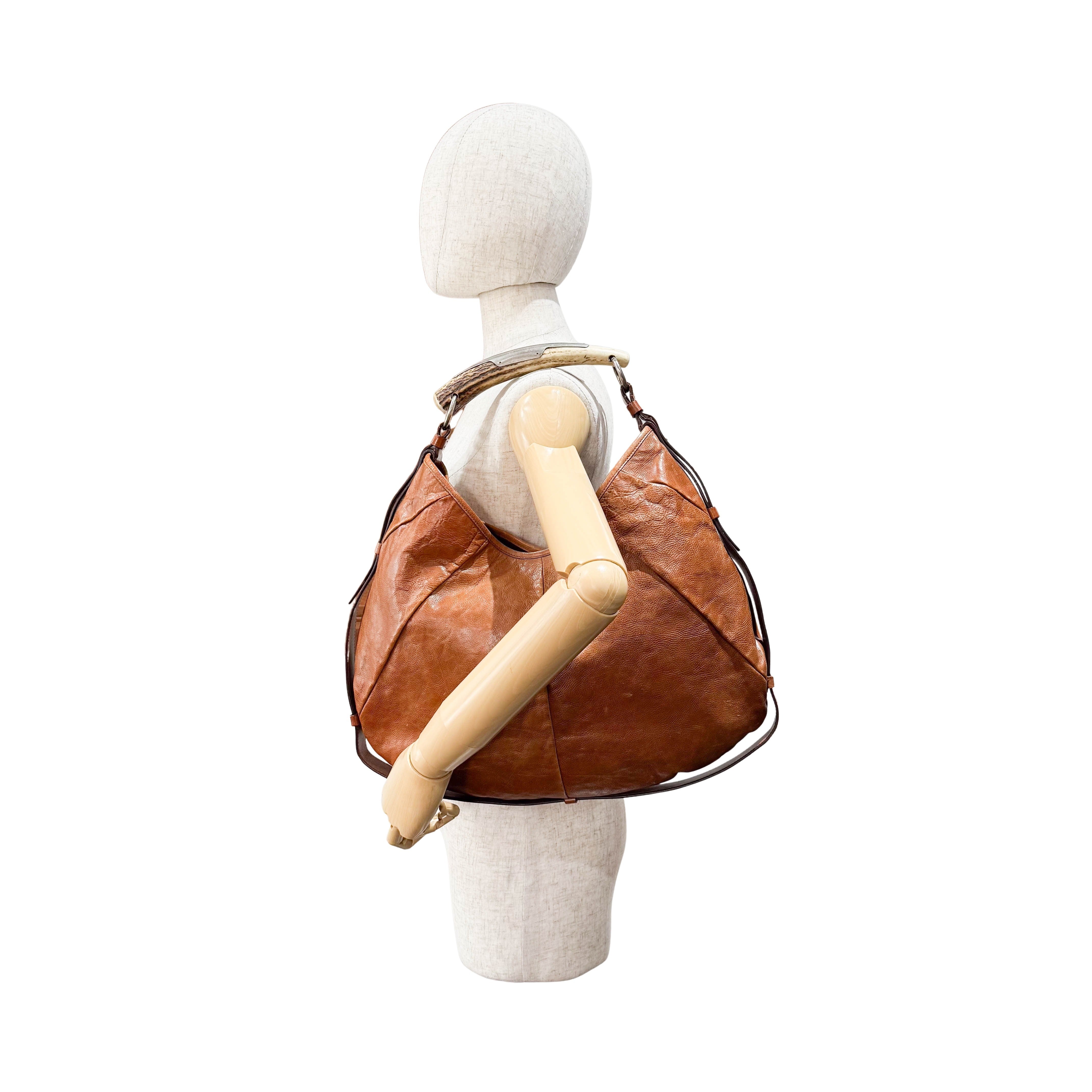 Mombasa Brown Leather Shoulder Bag