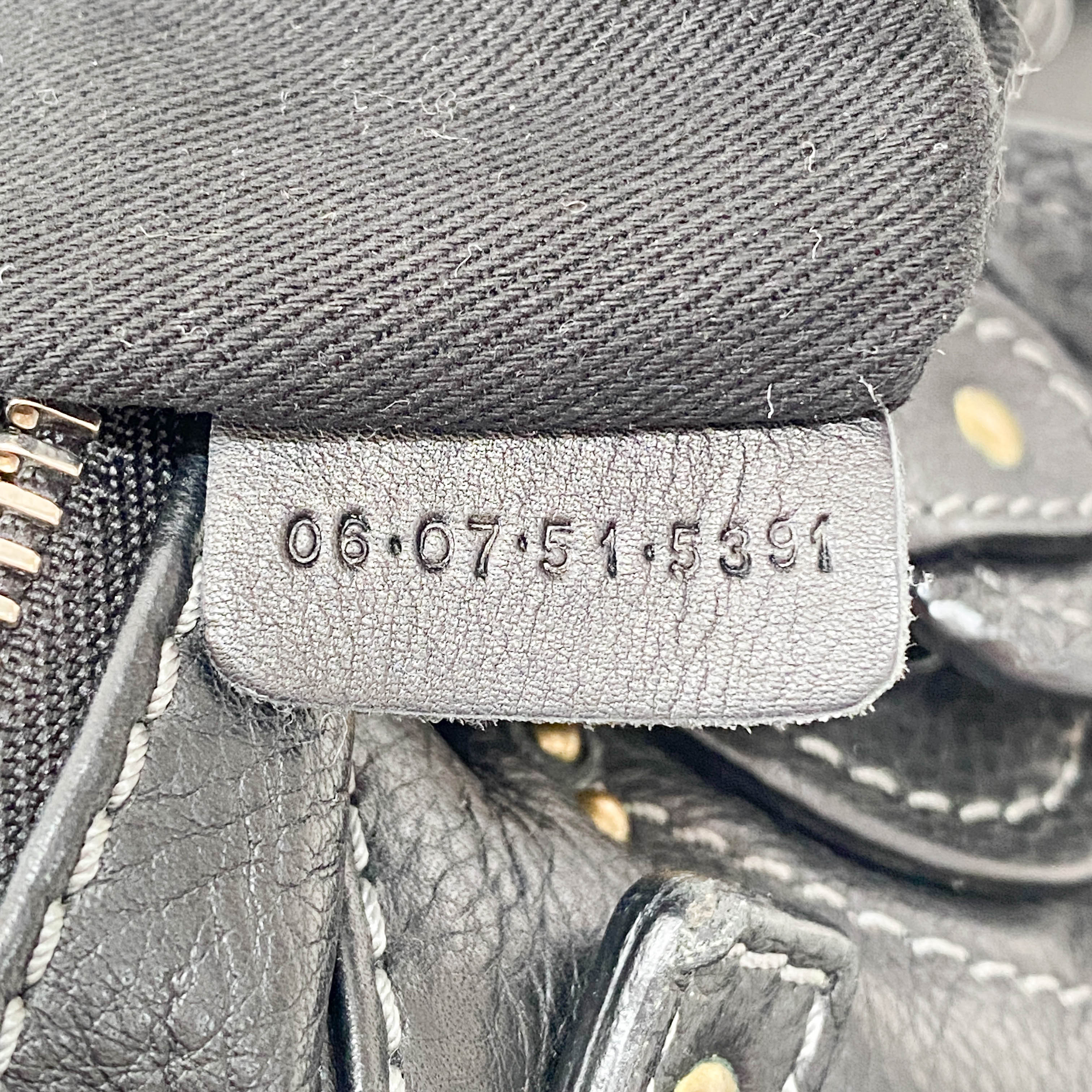 Paddington Black Leather Shoulder Bag