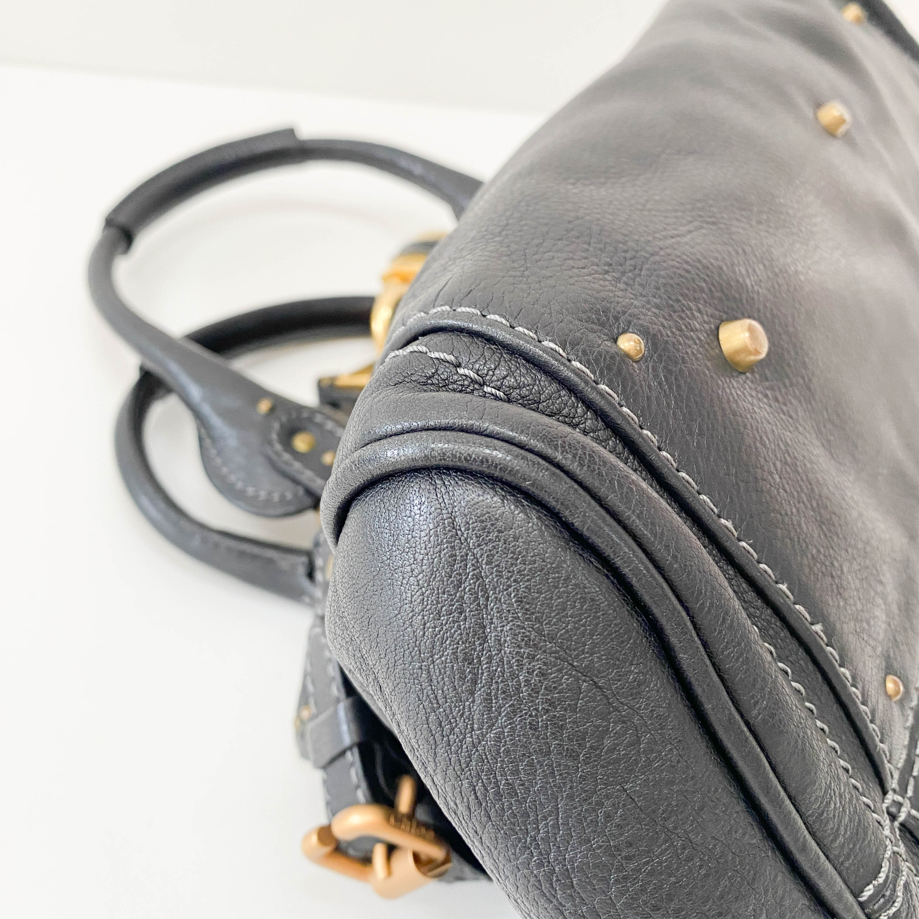 Paddington Black Leather Shoulder Bag