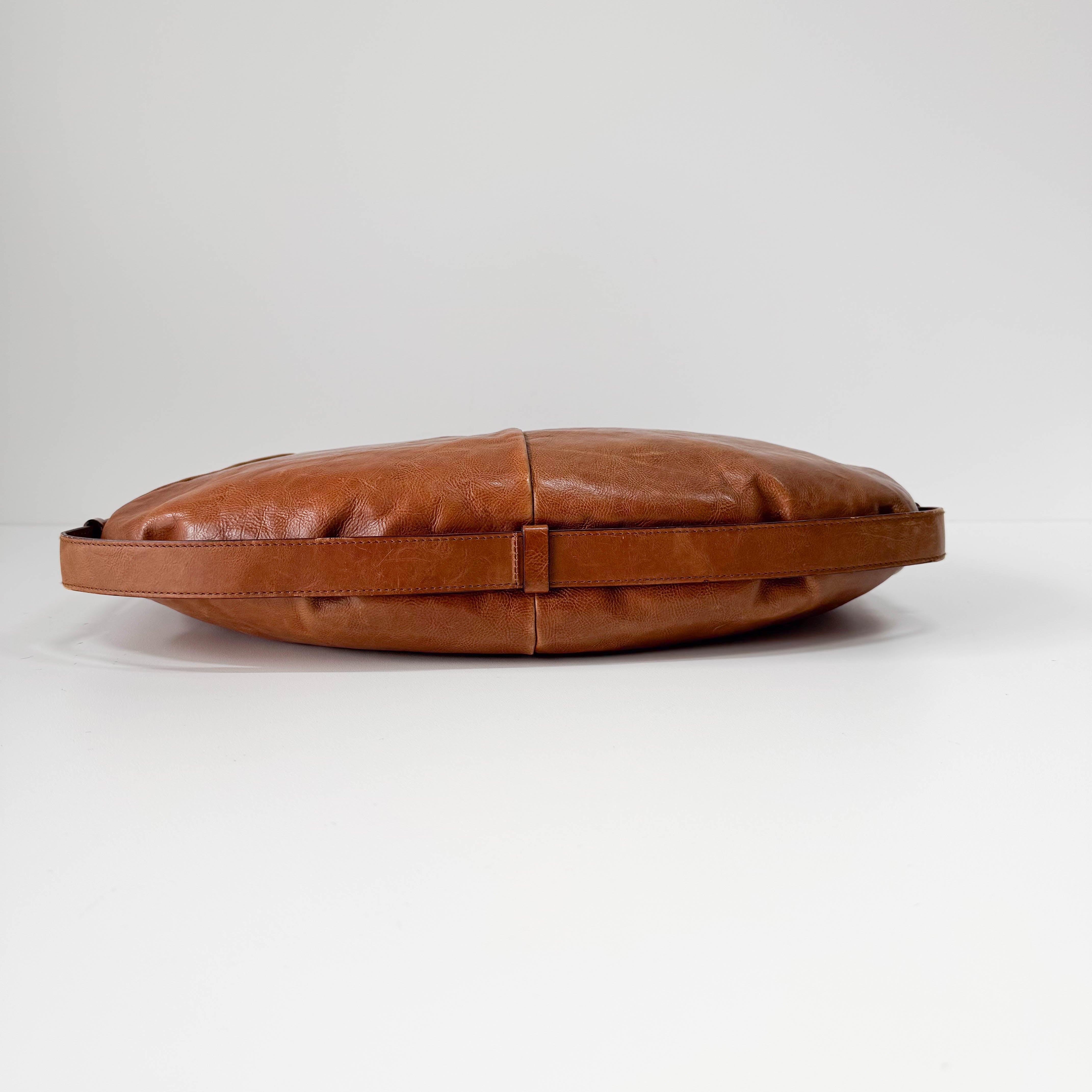 Mombasa Brown Leather Shoulder Bag