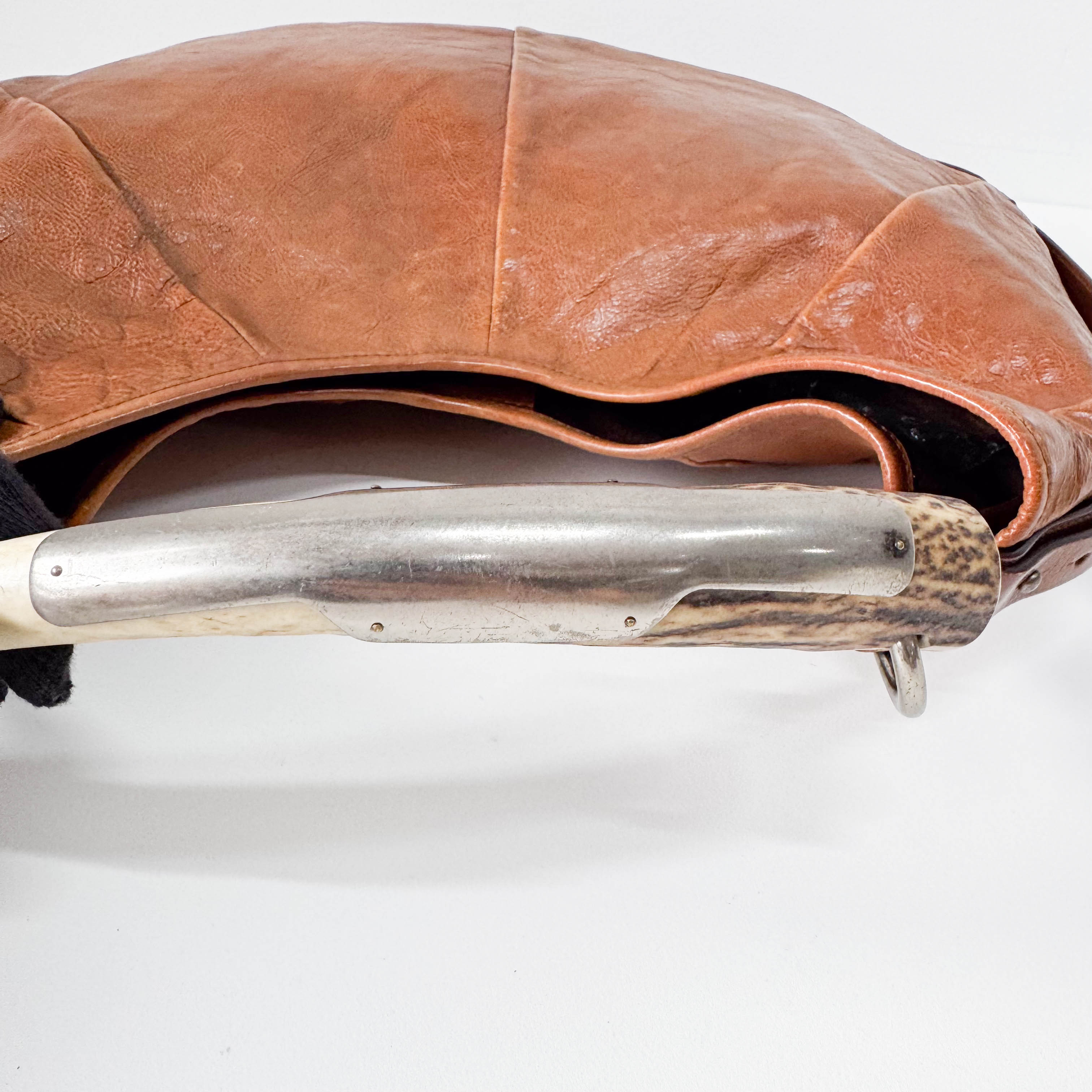 Mombasa Brown Leather Shoulder Bag