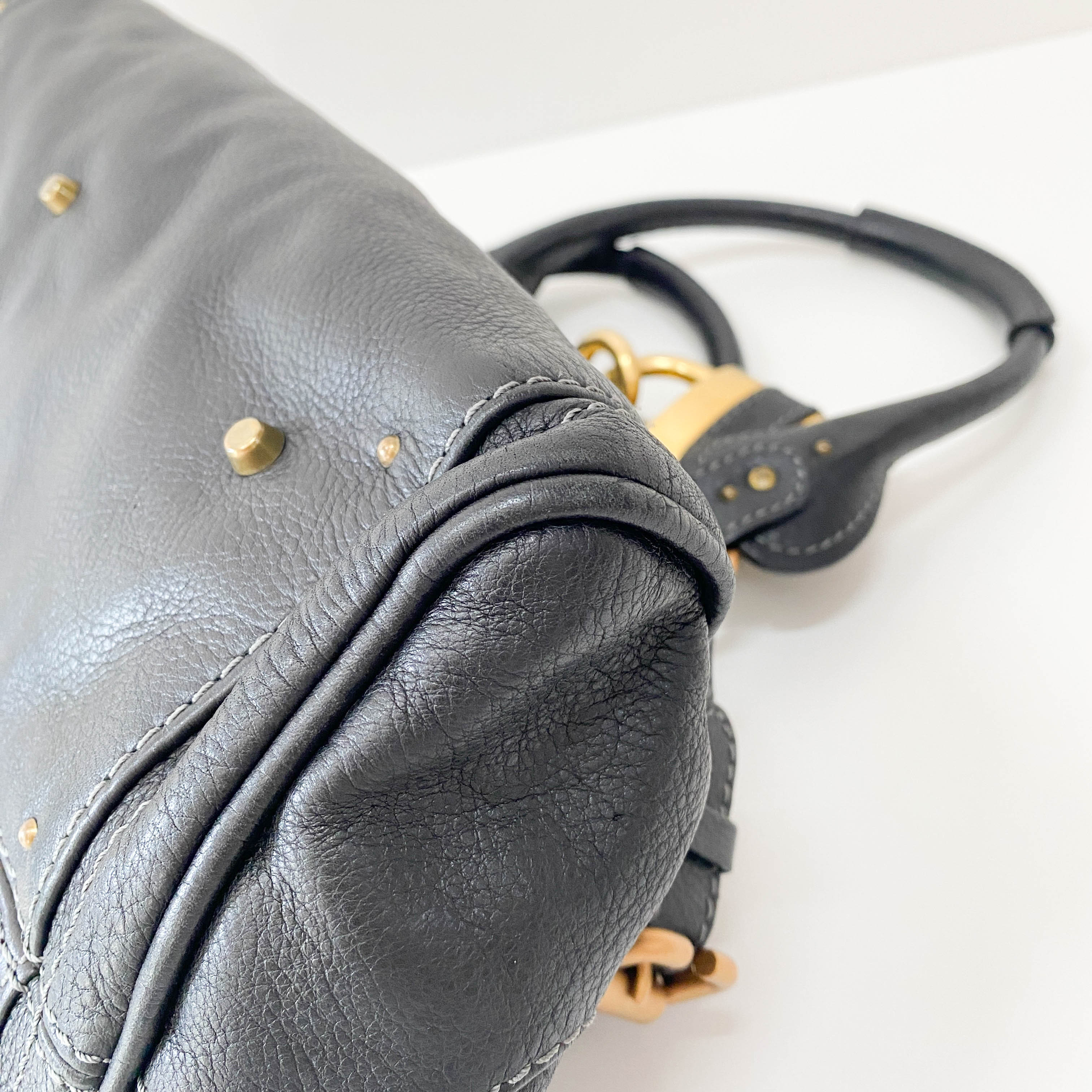 Paddington Black Leather Shoulder Bag