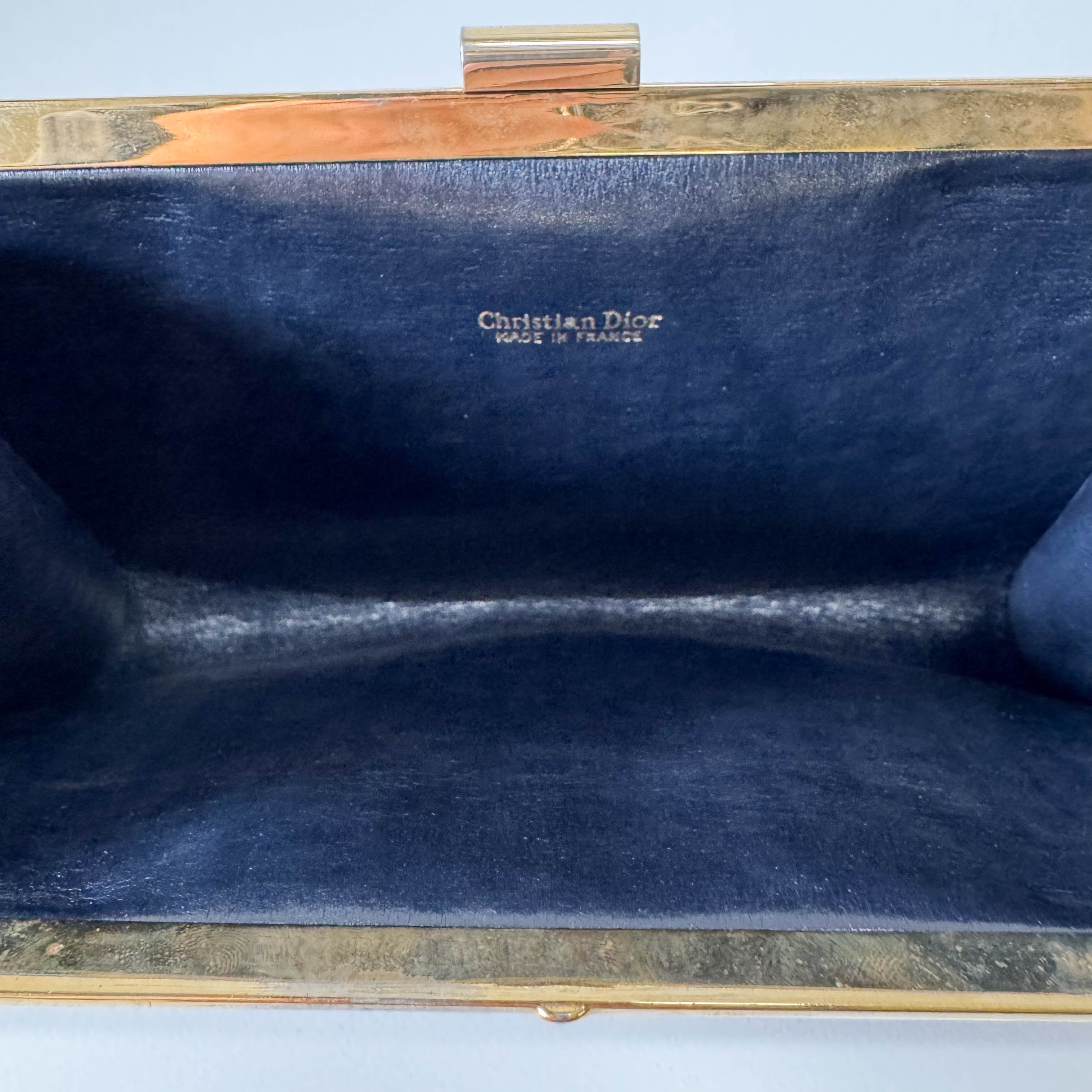 Trotter Brown Oblique Canvas Clutch Bag