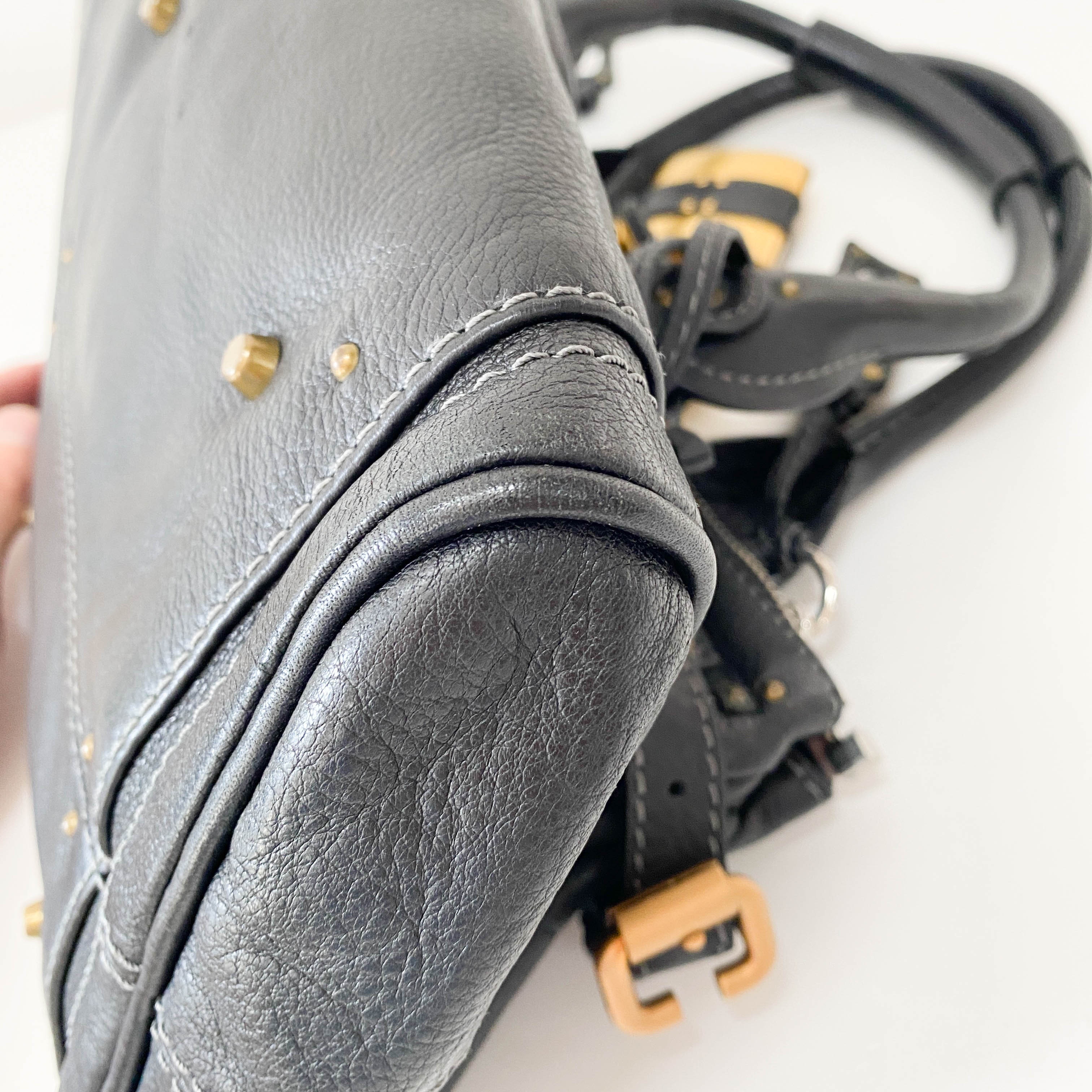 Paddington Black Leather Shoulder Bag