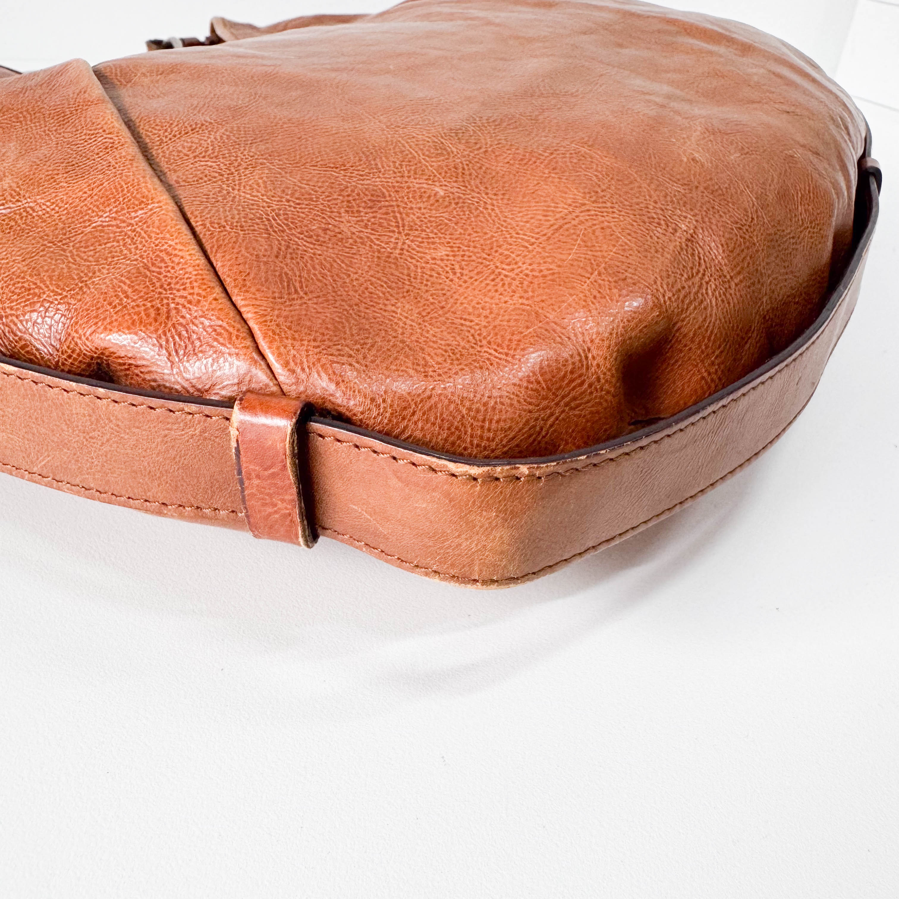 Mombasa Brown Leather Shoulder Bag