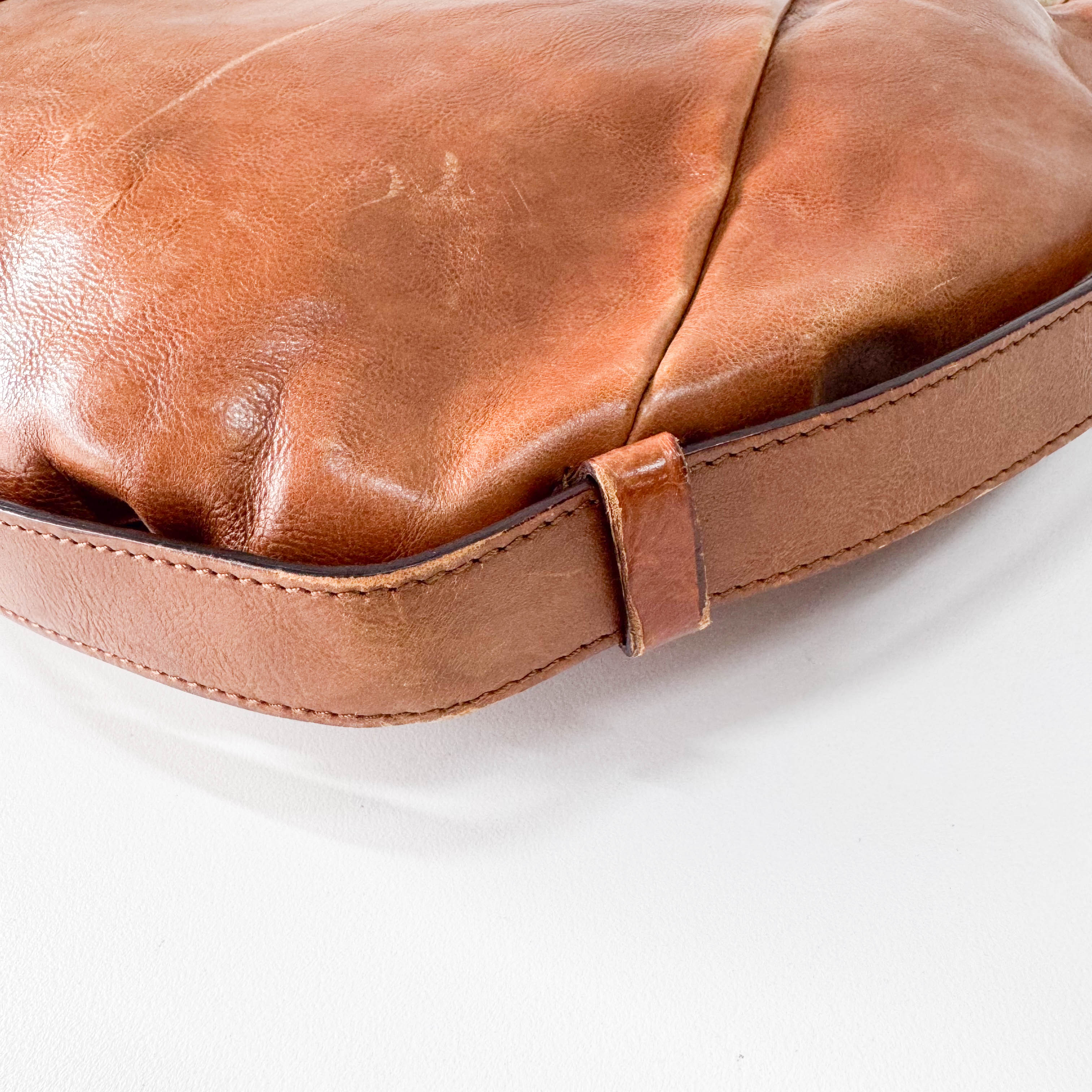 Mombasa Brown Leather Shoulder Bag