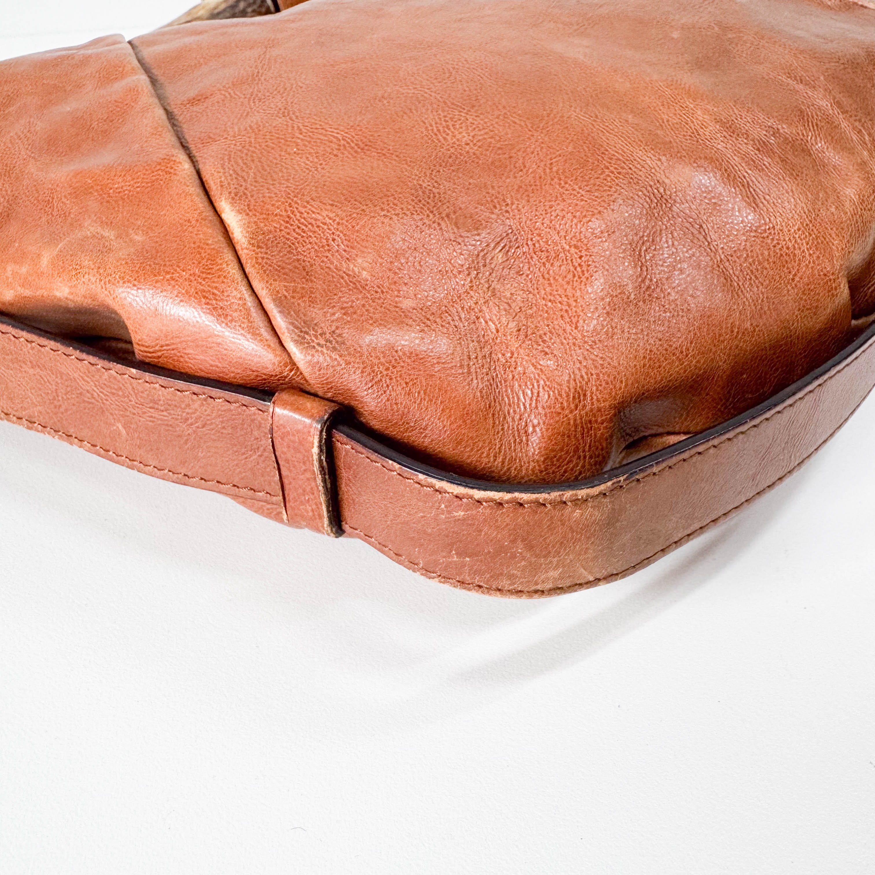 Mombasa Brown Leather Shoulder Bag