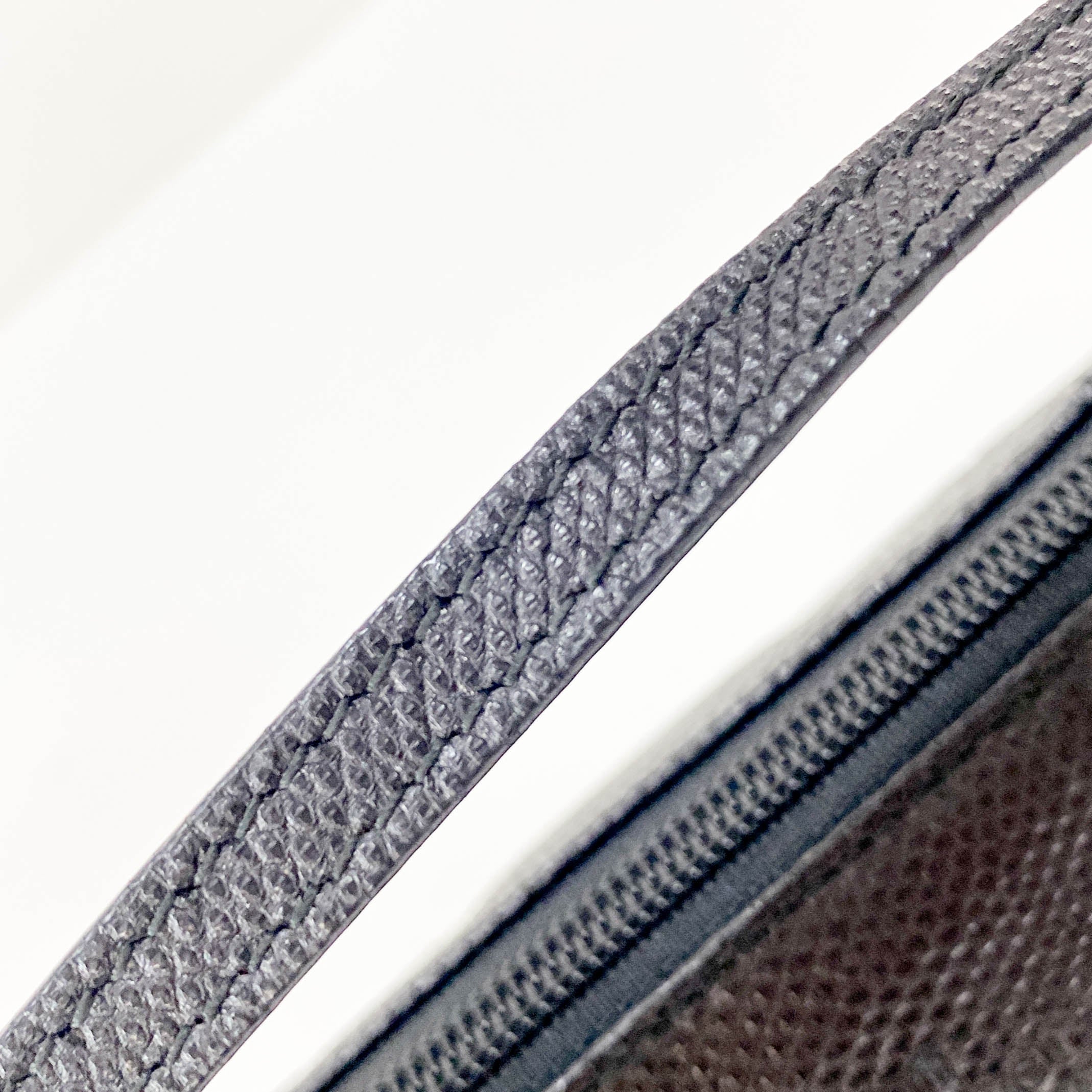 Black Leather Pouch Handbag