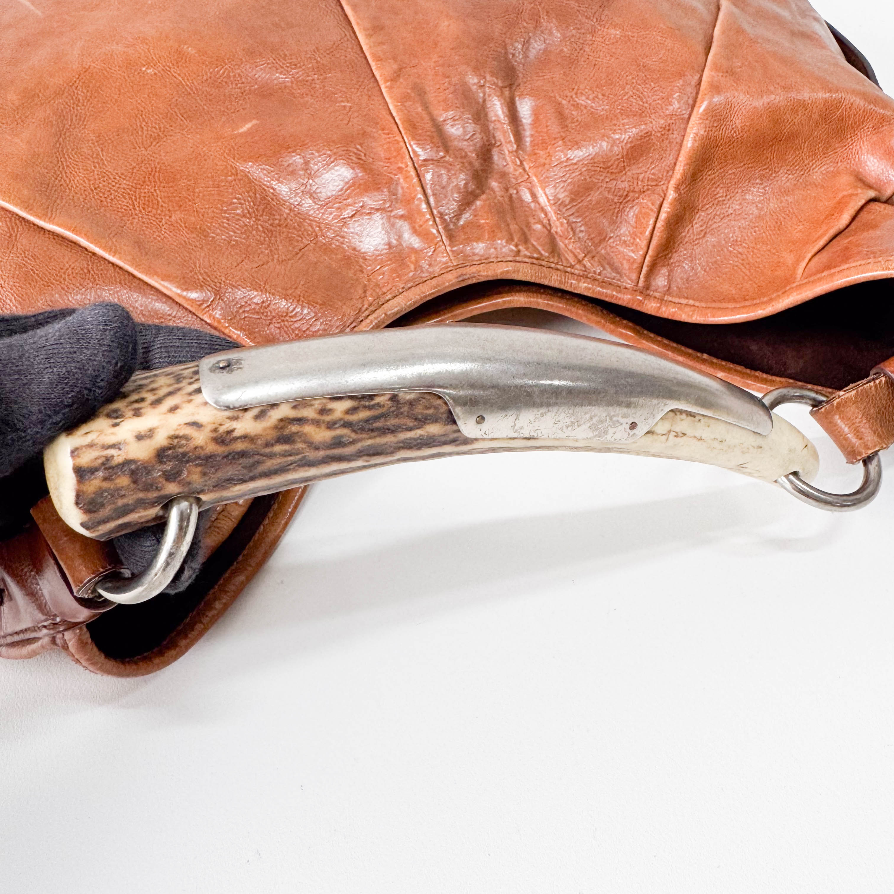 Mombasa Brown Leather Shoulder Bag