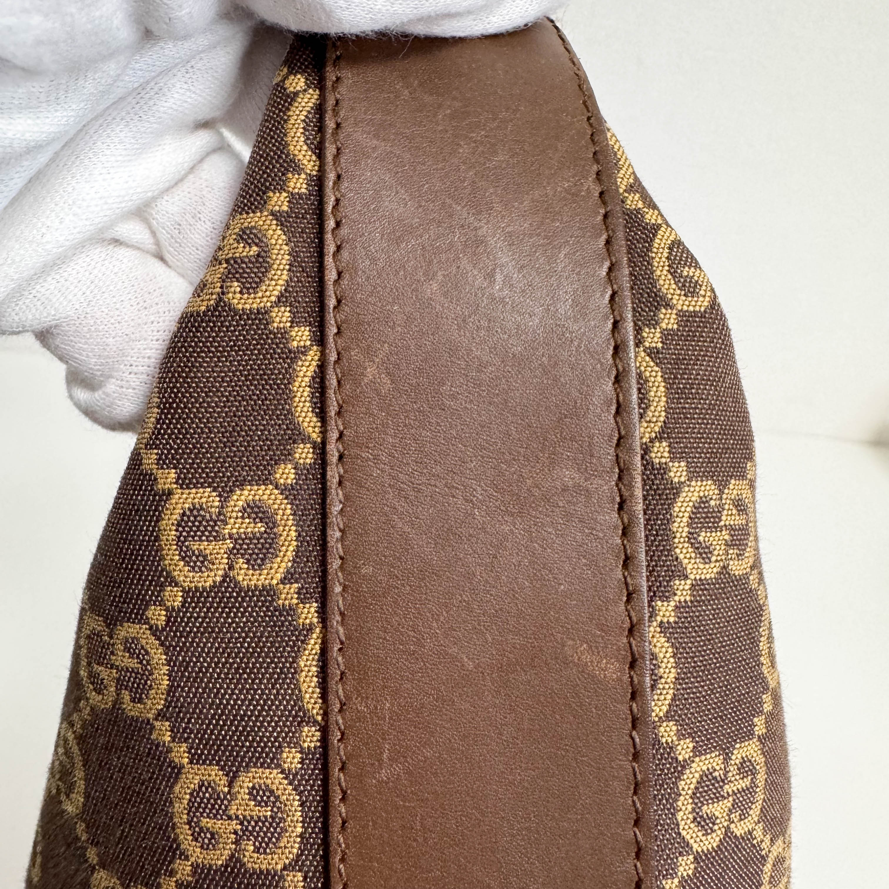 Brown GG Canvas Hobo Shoulder Bag