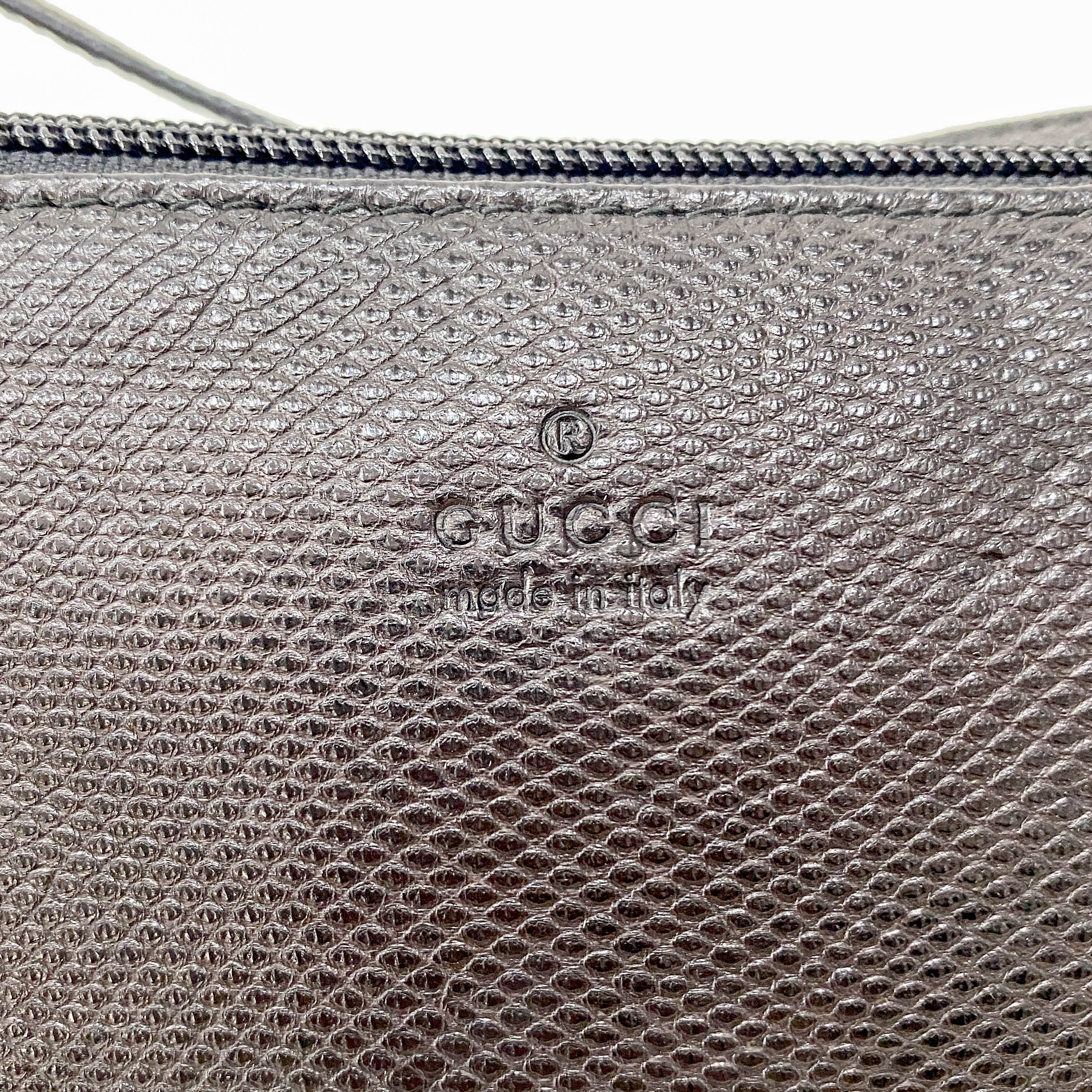 Black Leather Pouch Handbag