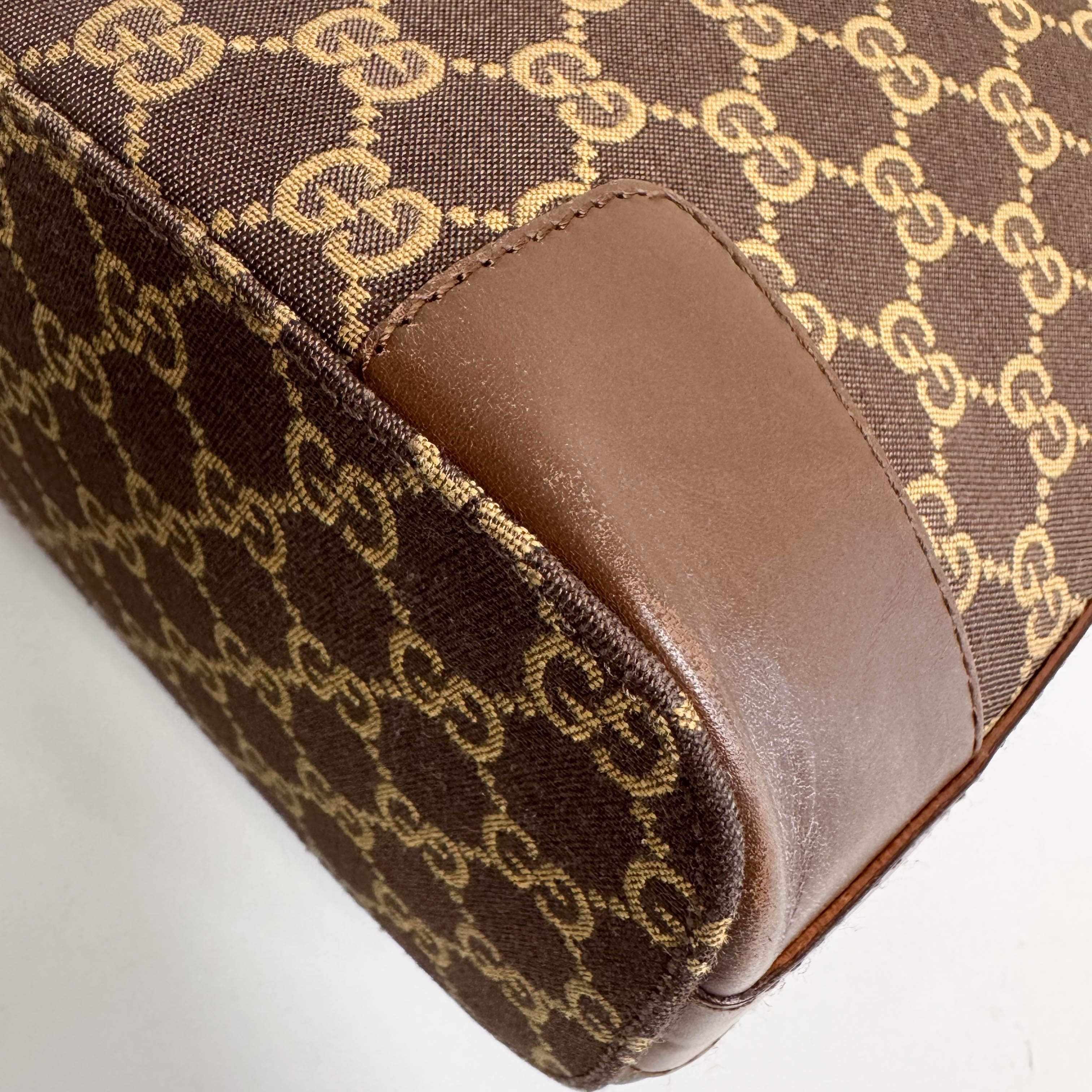 Brown GG Canvas Hobo Shoulder Bag