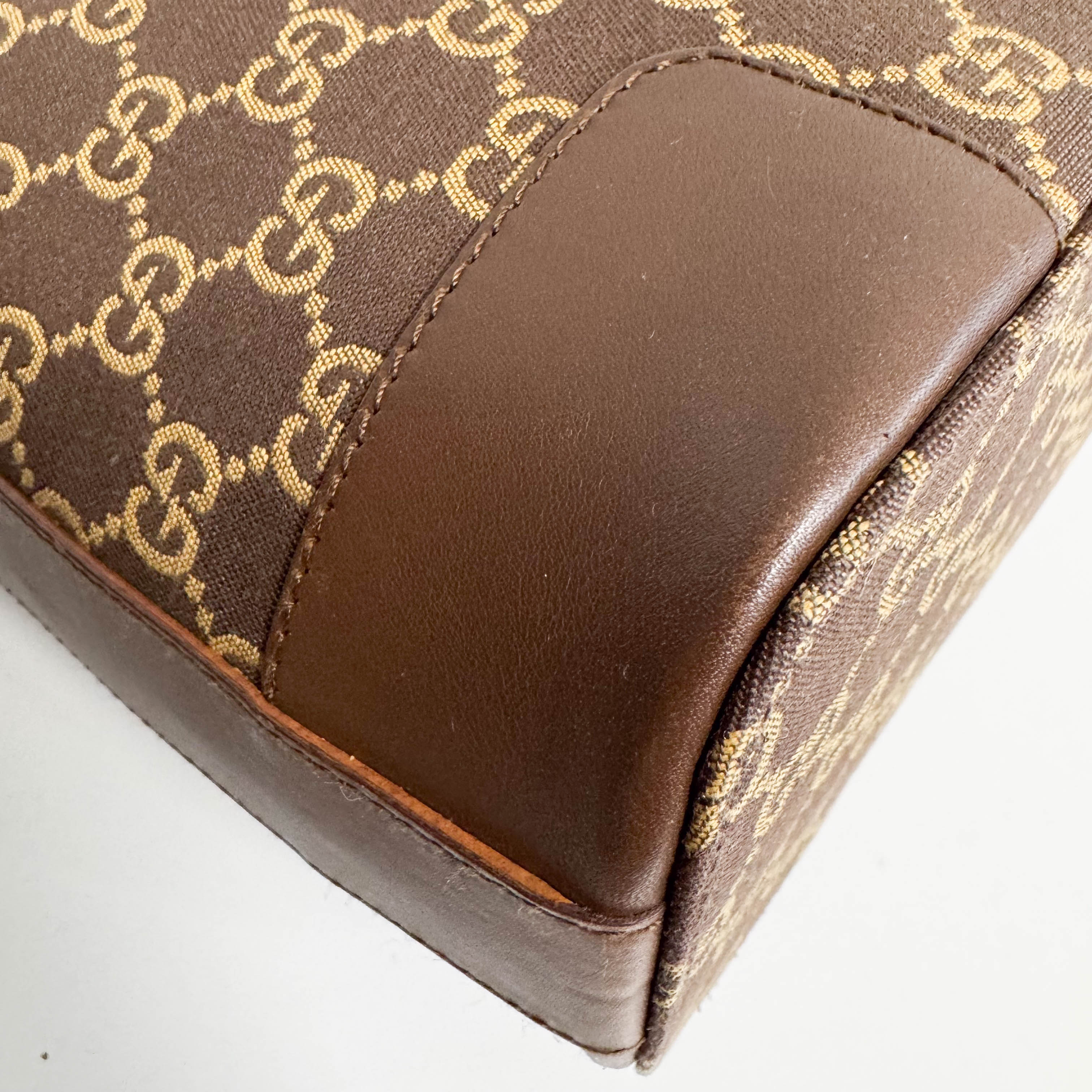 Brown GG Canvas Hobo Shoulder Bag