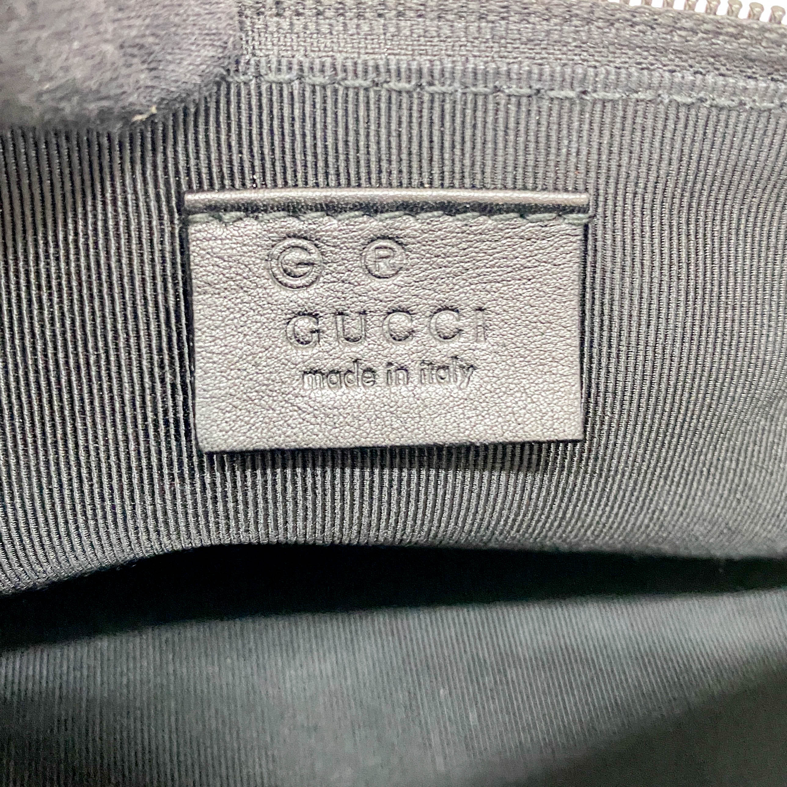 Black Leather Pouch Handbag