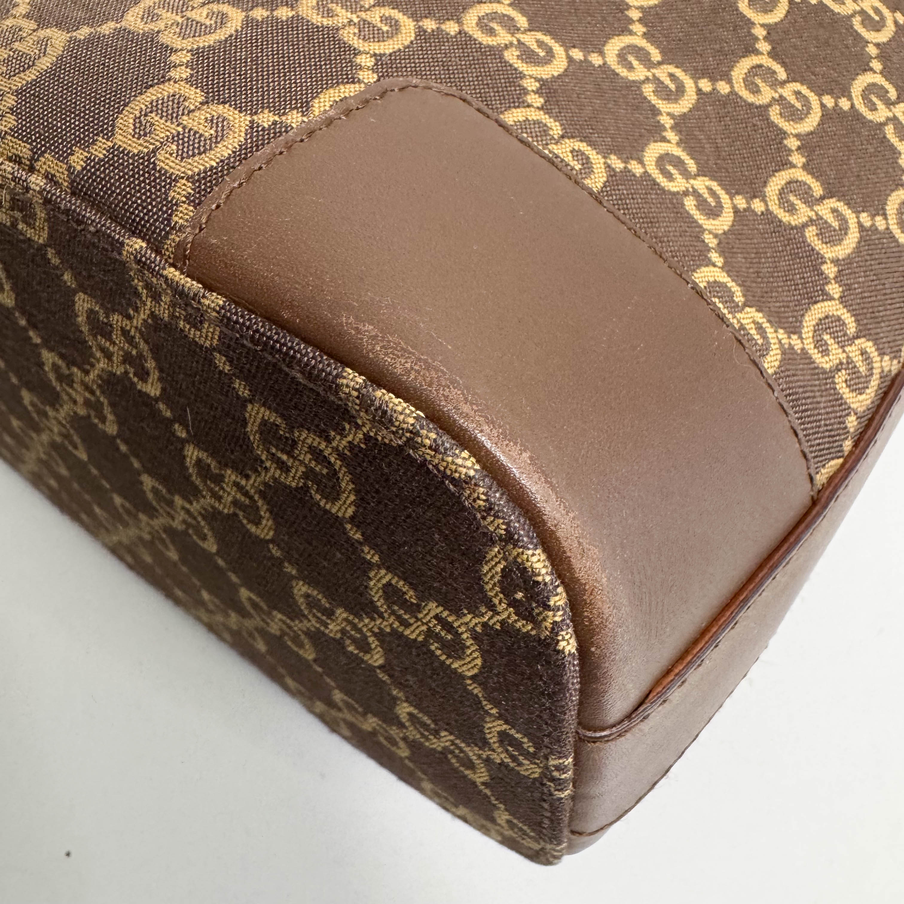 Brown GG Canvas Hobo Shoulder Bag