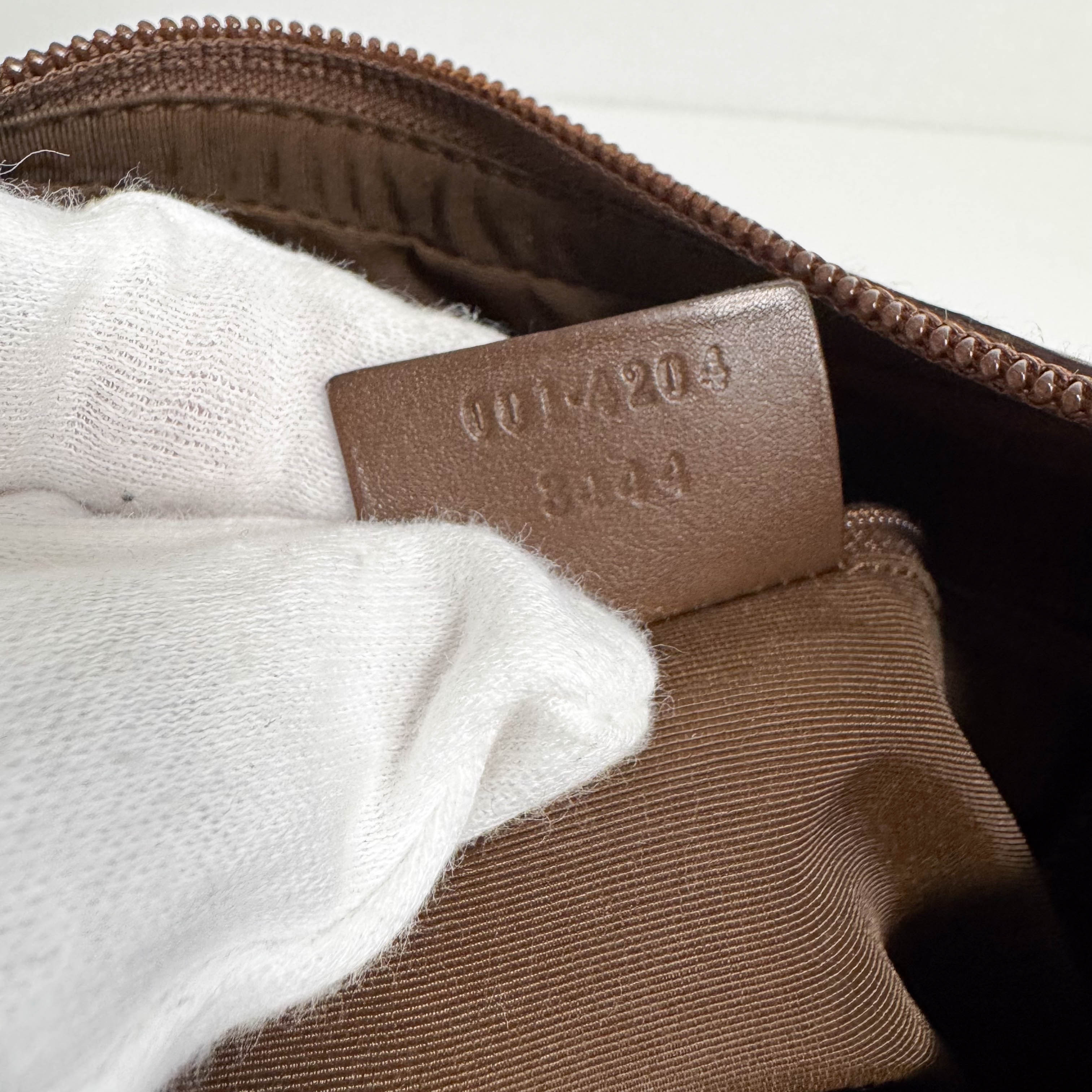 Brown GG Canvas Hobo Shoulder Bag