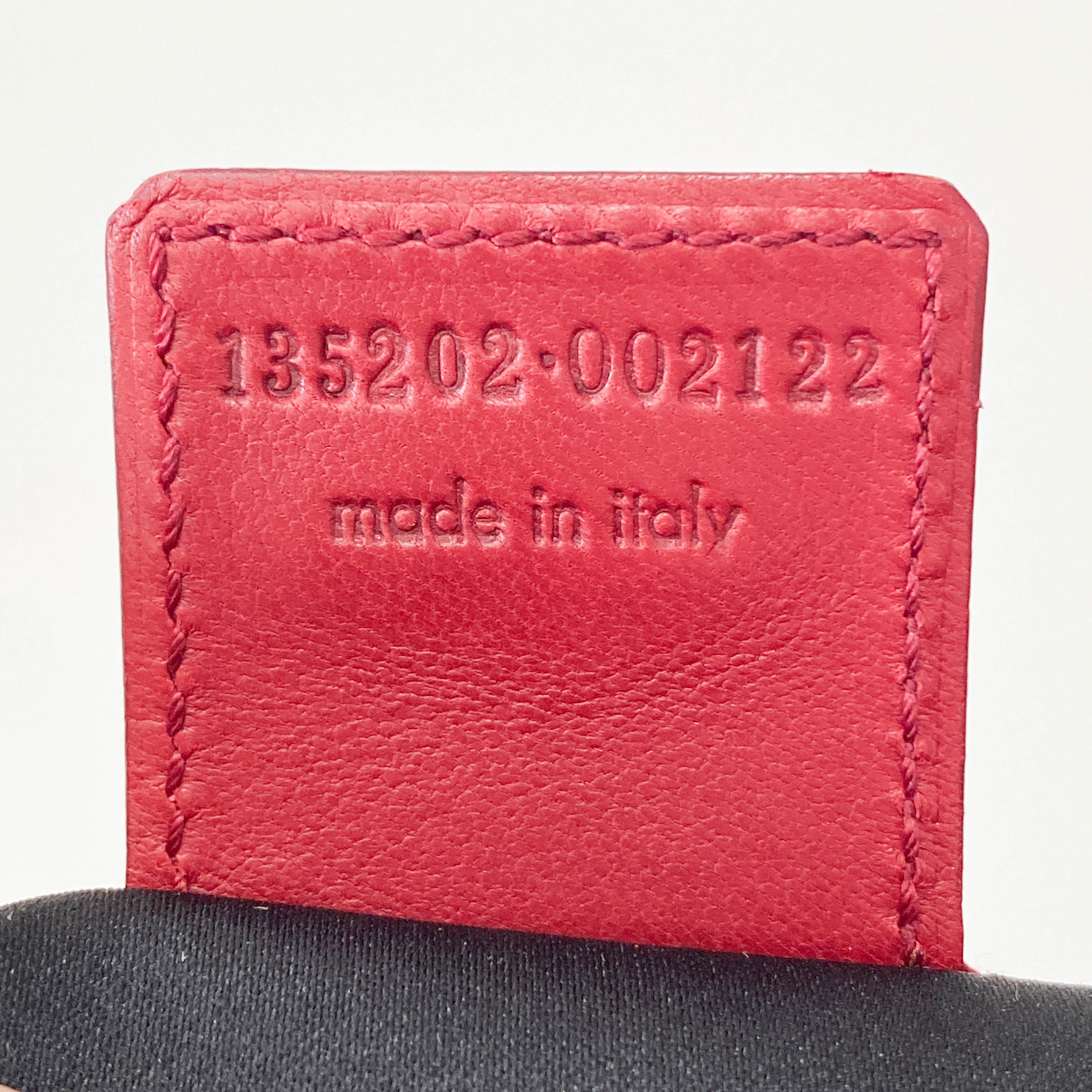 YSL Mombasa Red Canvas Shoulder Bag