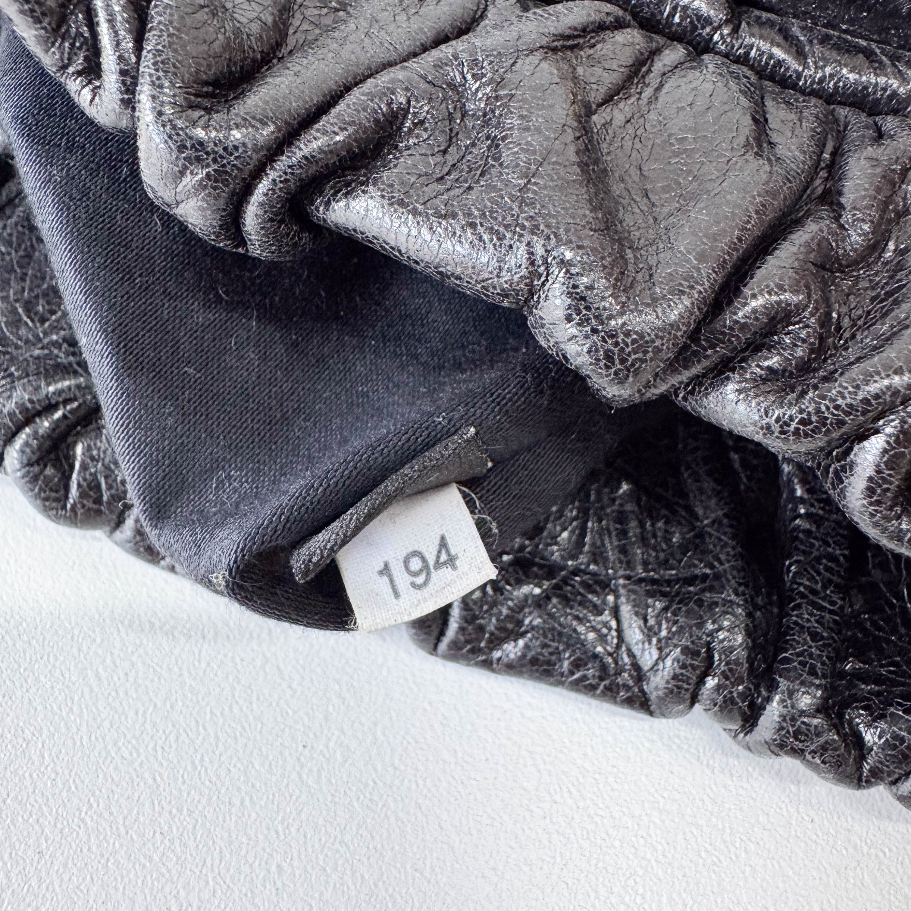 Vitello Black Leather Bag