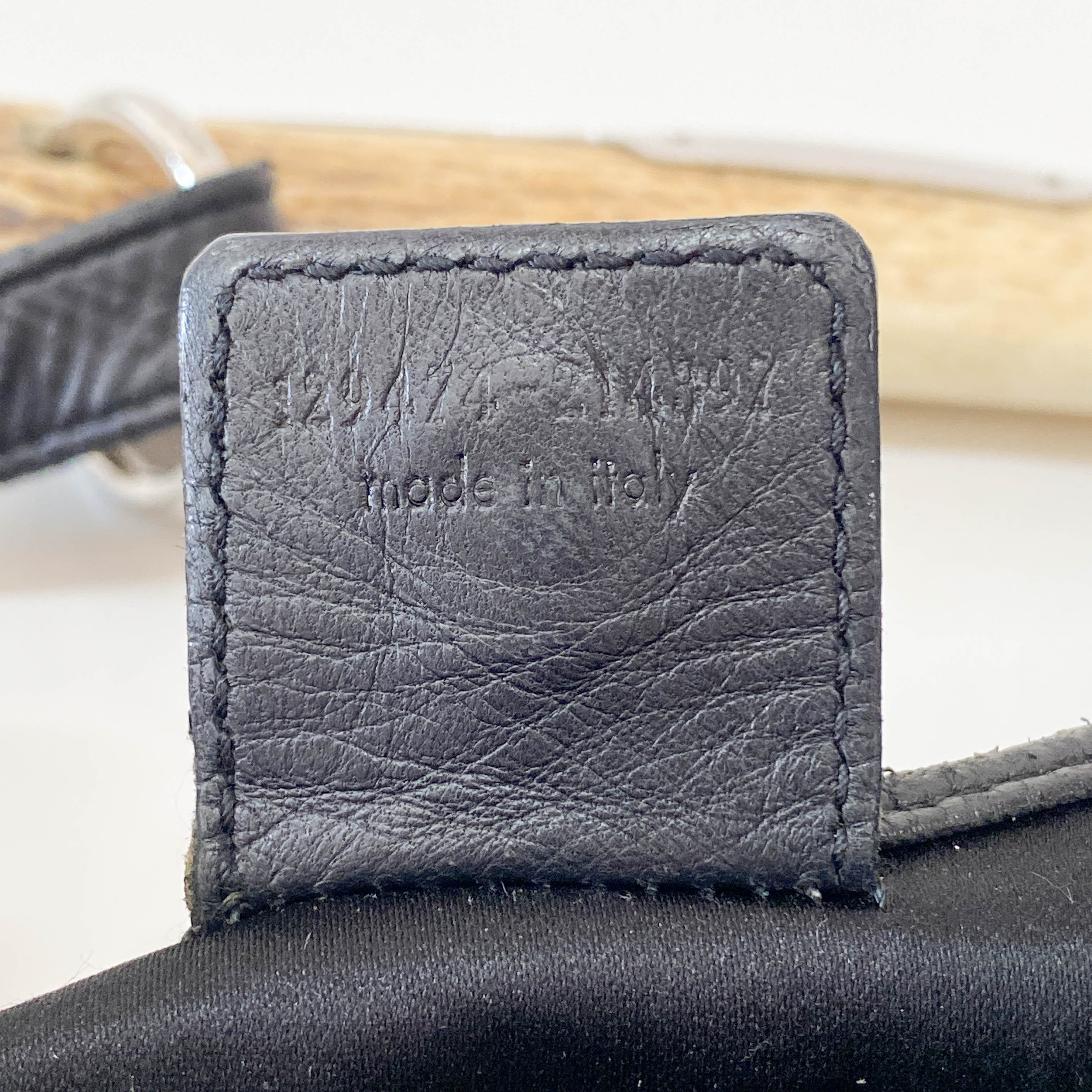 Mombasa Black Coated Canvas Shoulder Bag