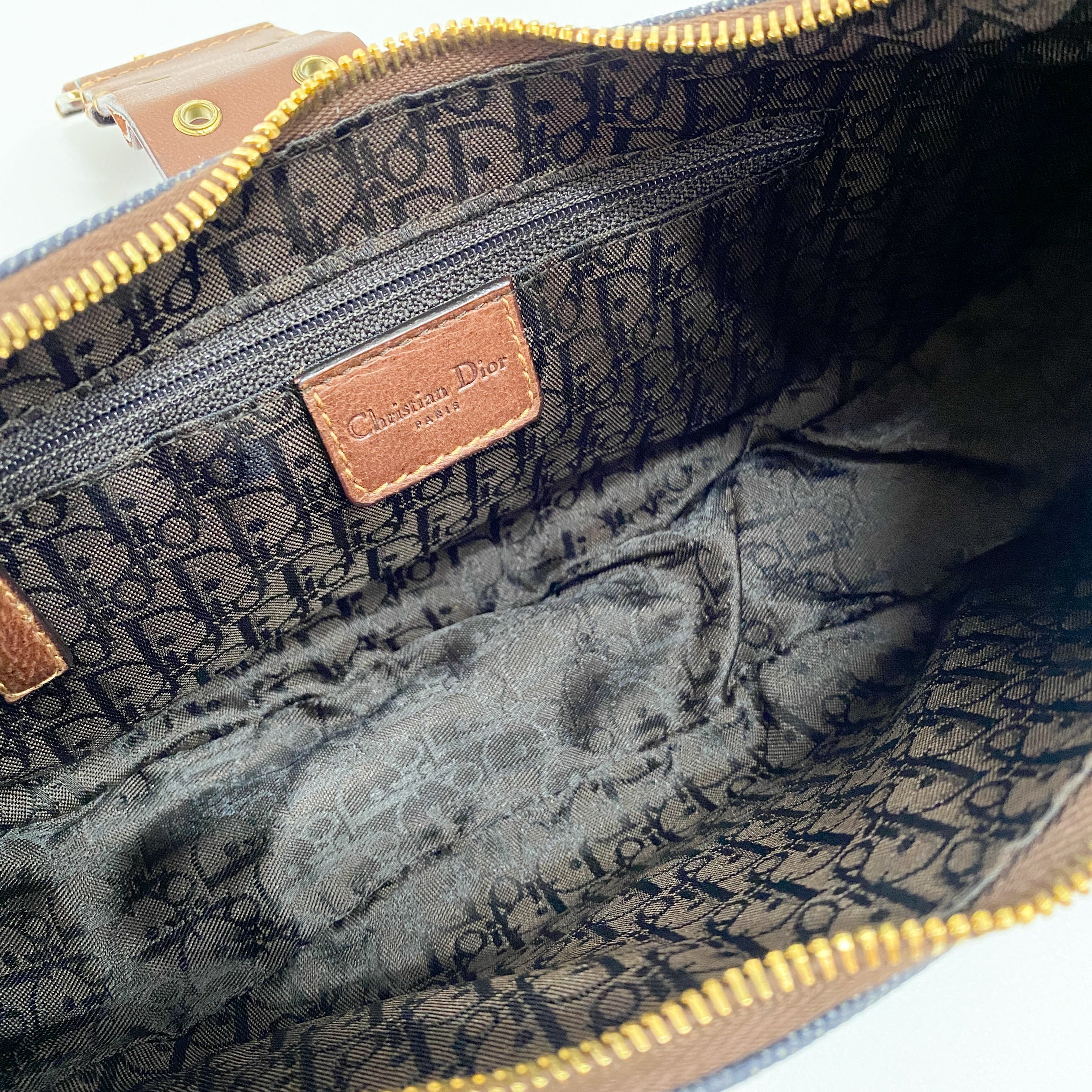 Half Moon Denim Shoulder Bag